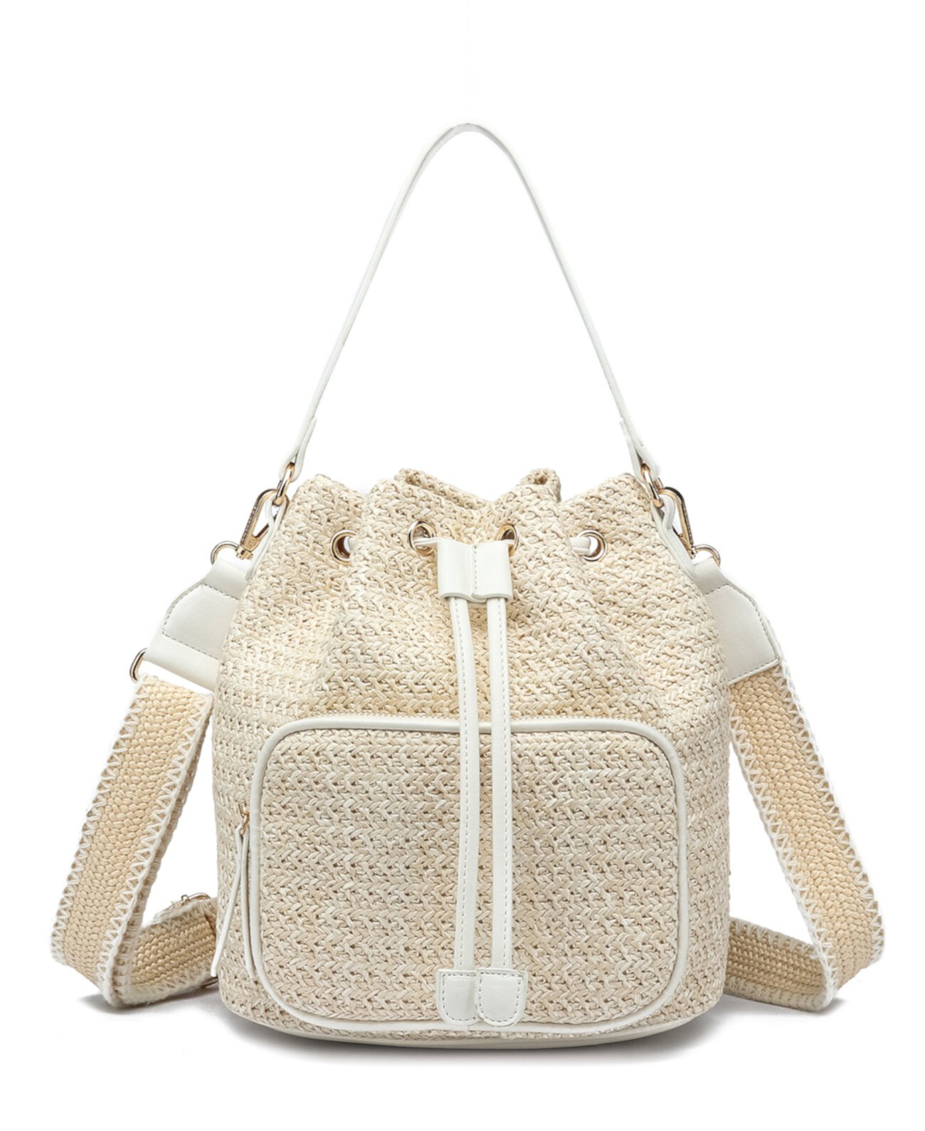 Harmony Straw Bucket Crossbody Bag LIKE DREAMS