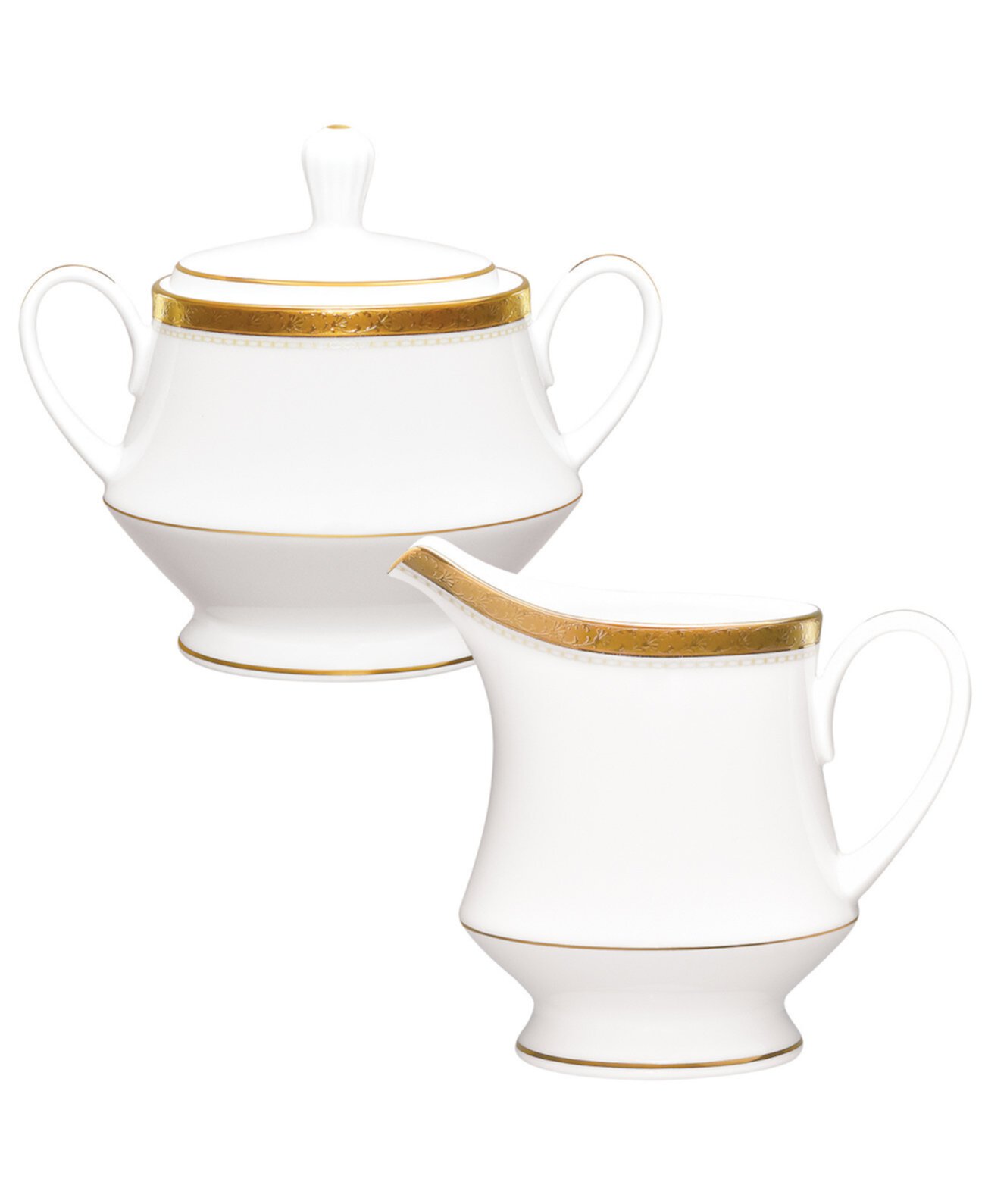 Charlotta Gold Sugar Creamer Set Noritake