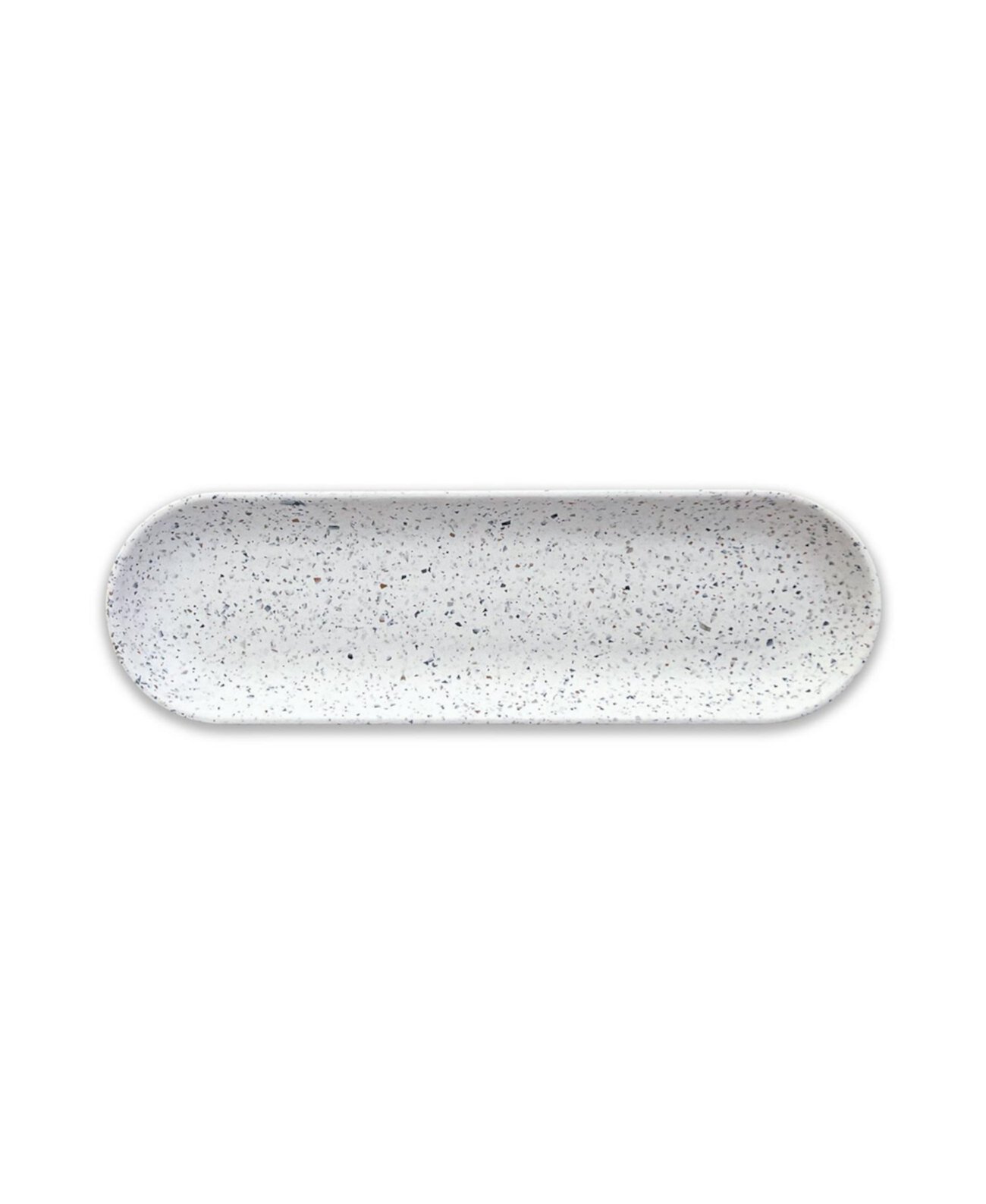 Terrazzo 18" x 5.5" Long Oval Platter Q Squared