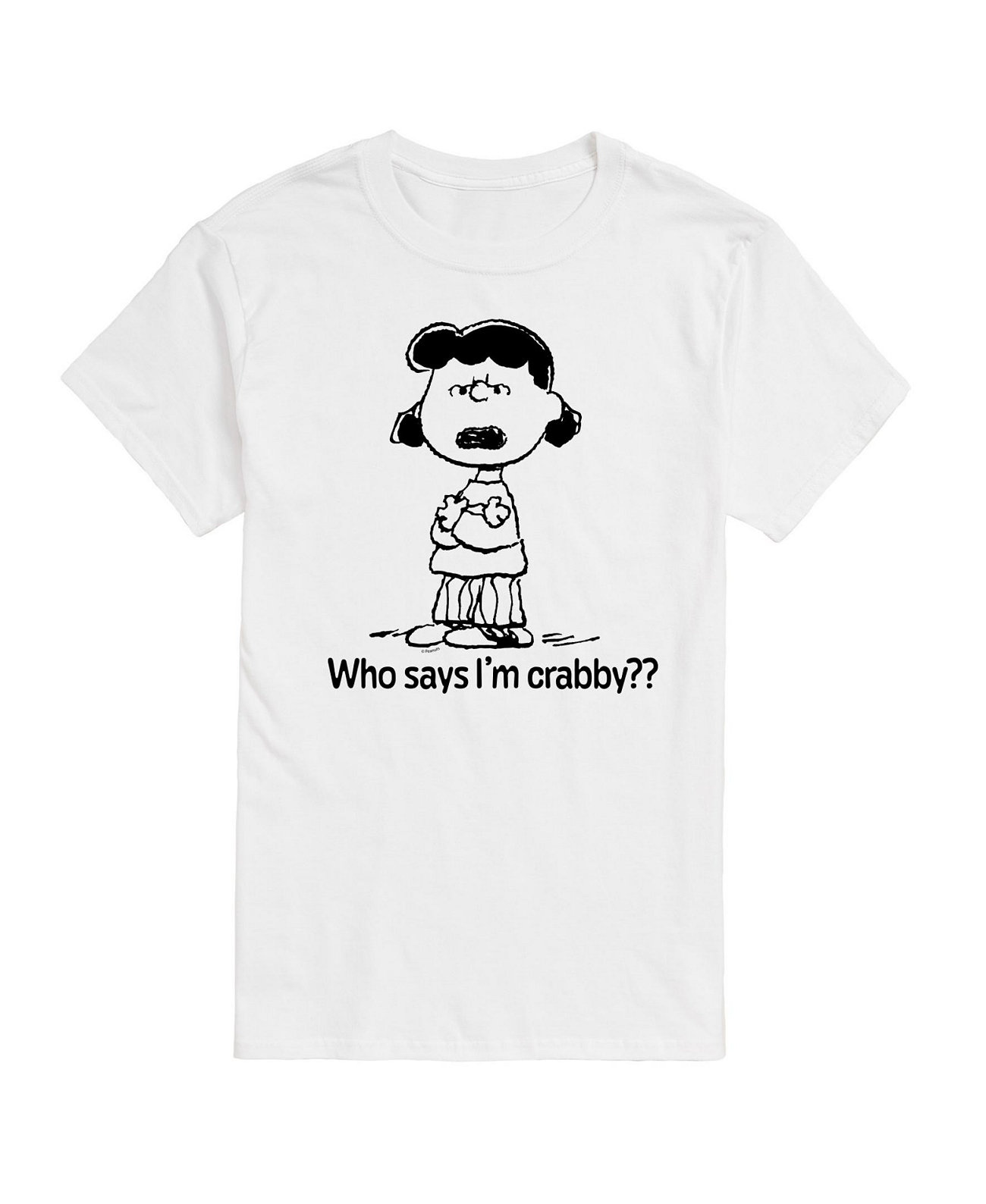 Hybrid Apparel Peanuts Crabby Mens Short Sleeve Tee AIRWAVES