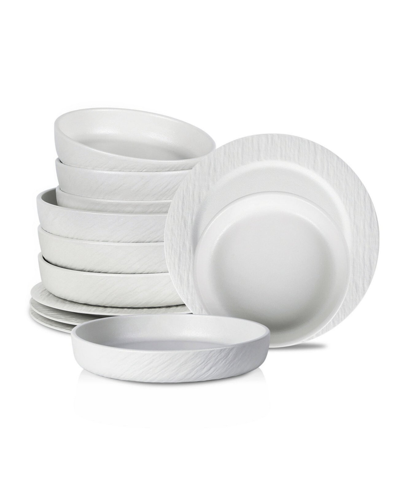 Senso 12 Pc. Dinnerware Set, Service for 4 Stone Lain