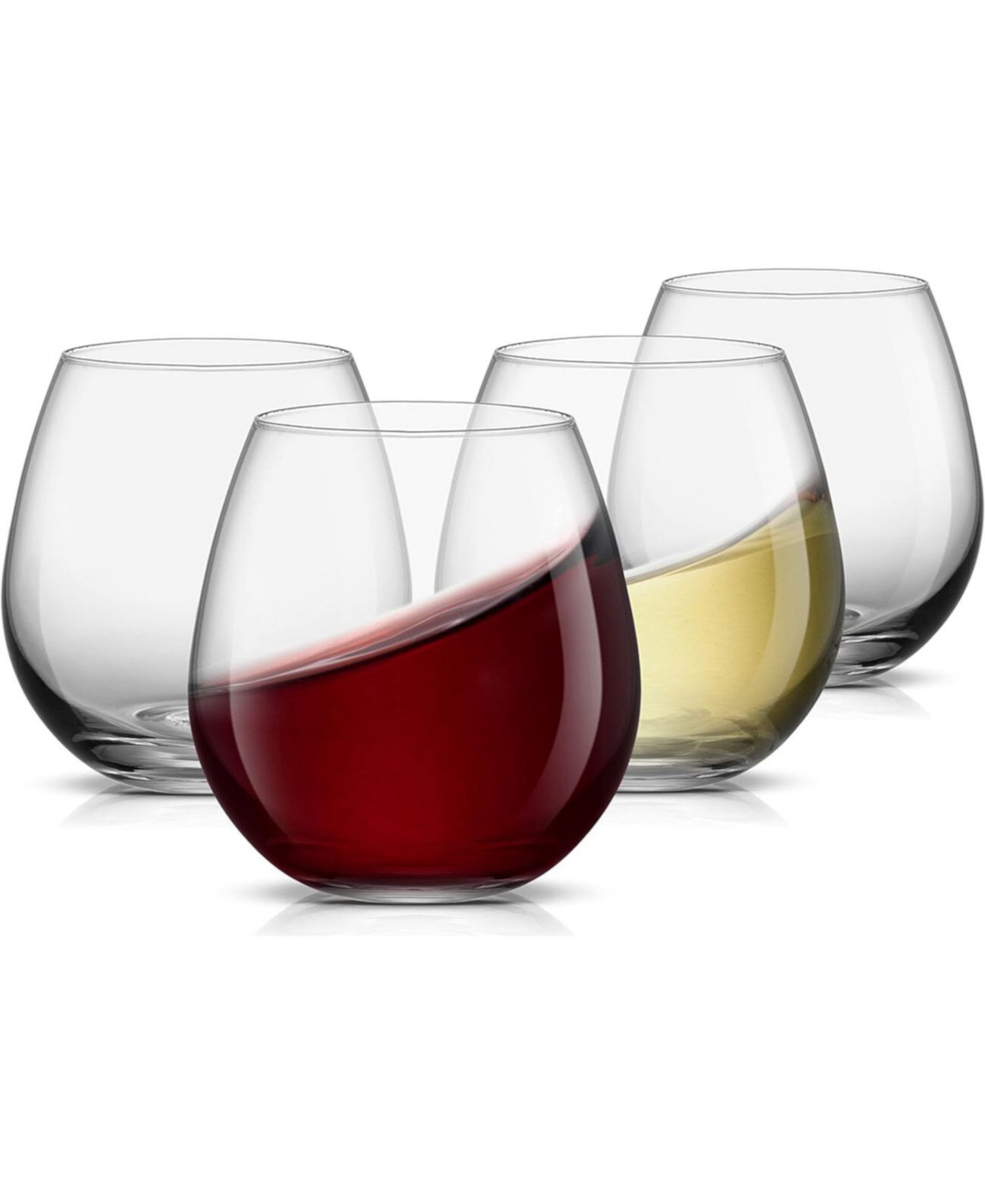 Spirits Stemless Crystal Wine Glasses 15 oz, Set of 4 JoyJolt