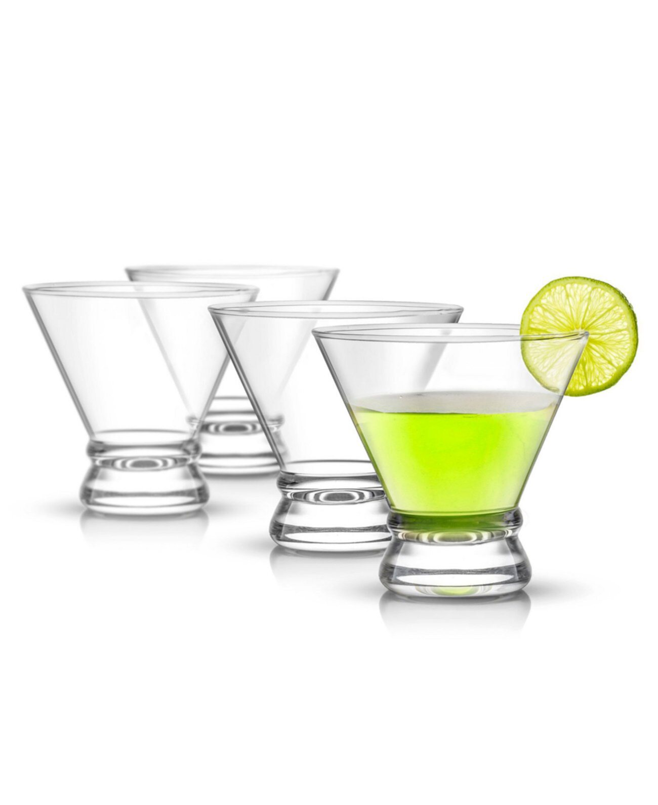 Afina Stemless Martini Glasses - 8 oz, Set of 4 JoyJolt