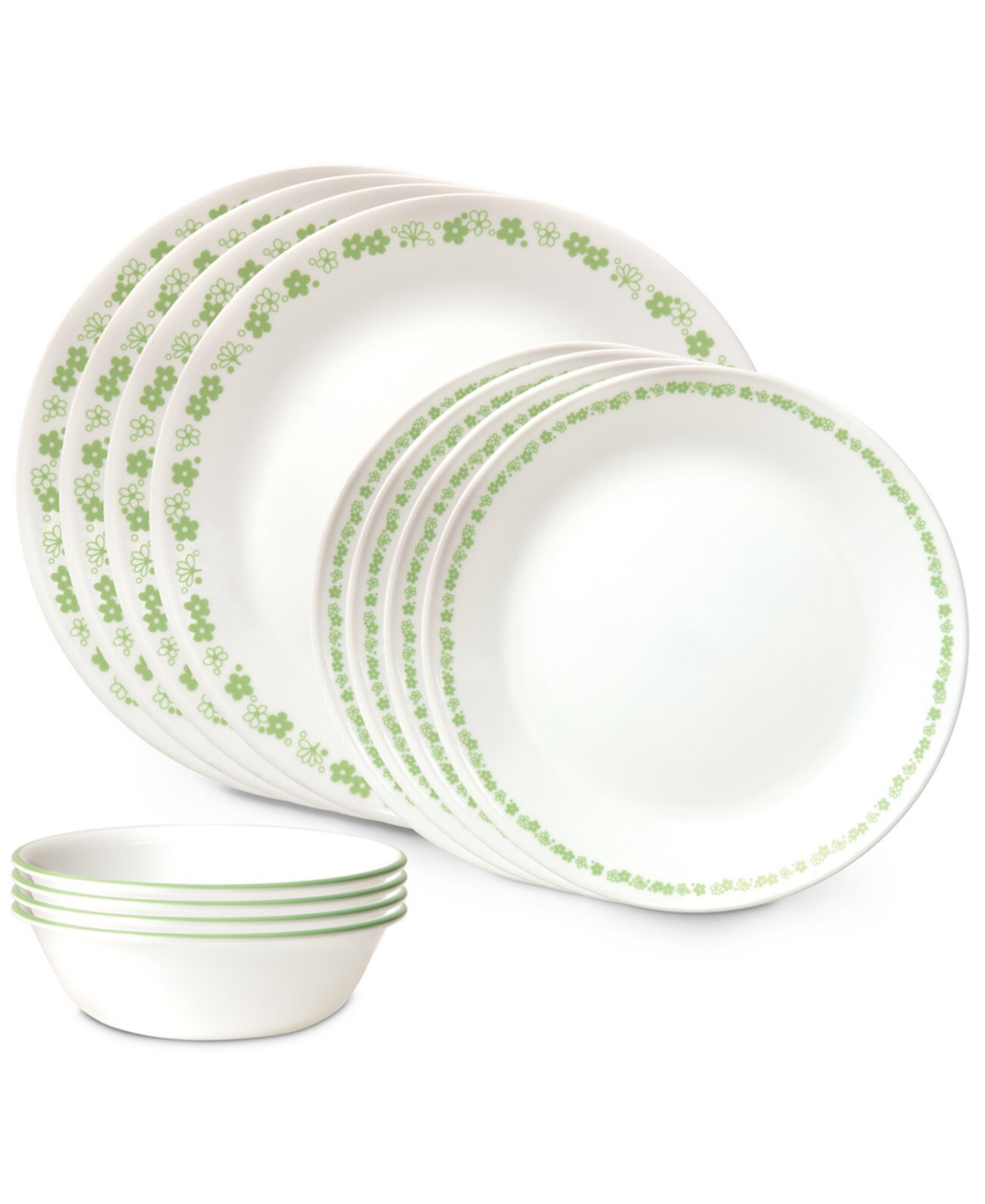 Vitrelle Classic Spring Blossom 12 Pc. Dinnerware Set, Service for 4 Corelle