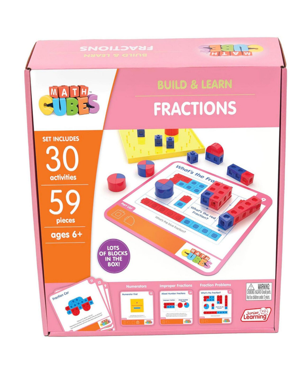 Mathcubes - Fractions Activity Set Junior Learning