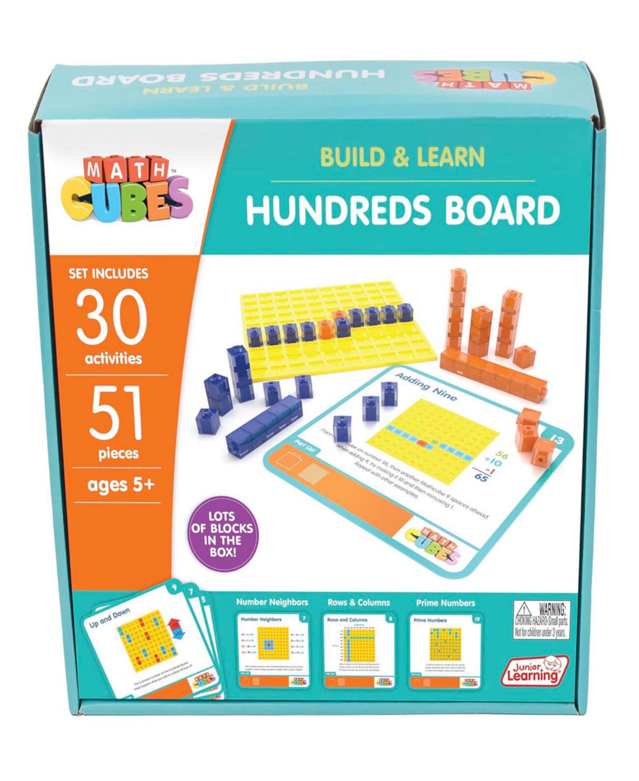 Mathcubes - Hundreds Board Activity Set Junior Learning