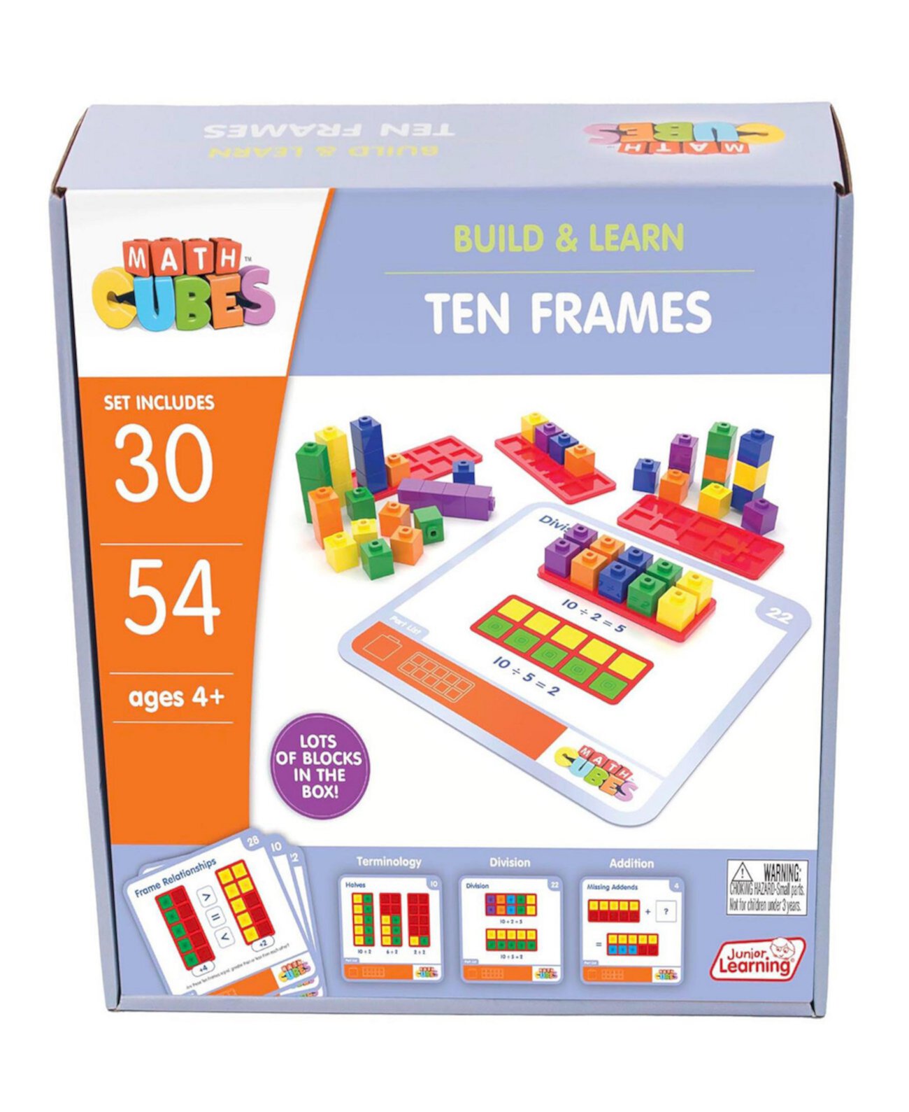 Mathcubes - Ten Frames Activity Set Junior Learning