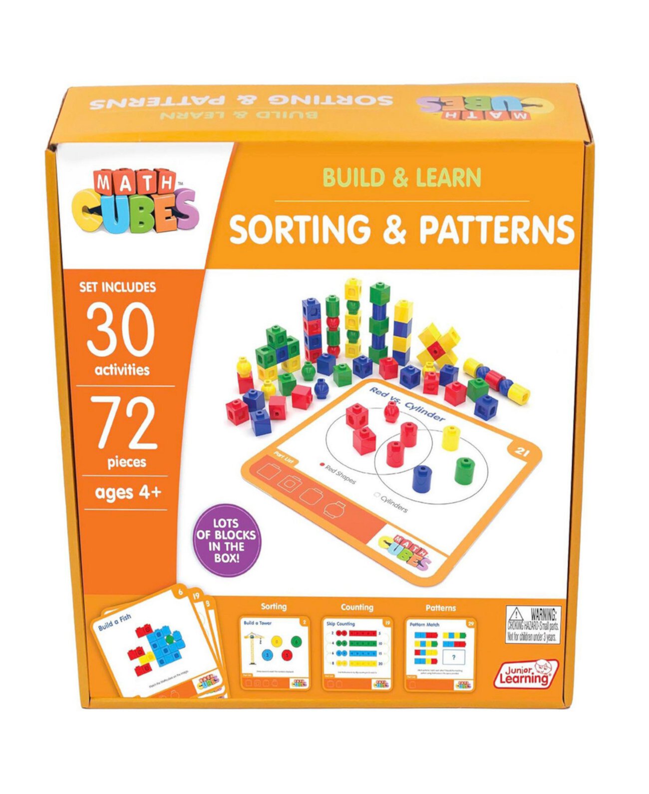 Mathcubes - Sorting Patterns Activity Set Junior Learning