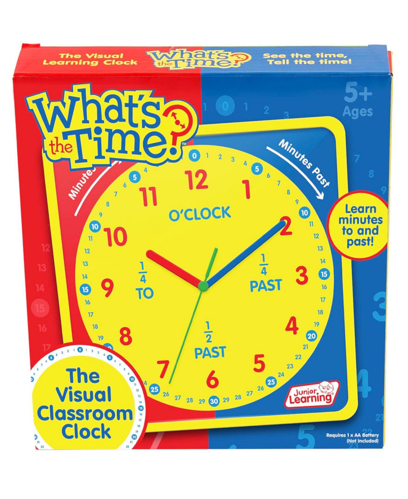 What's The Time Classroom Learning Clock Junior Learning