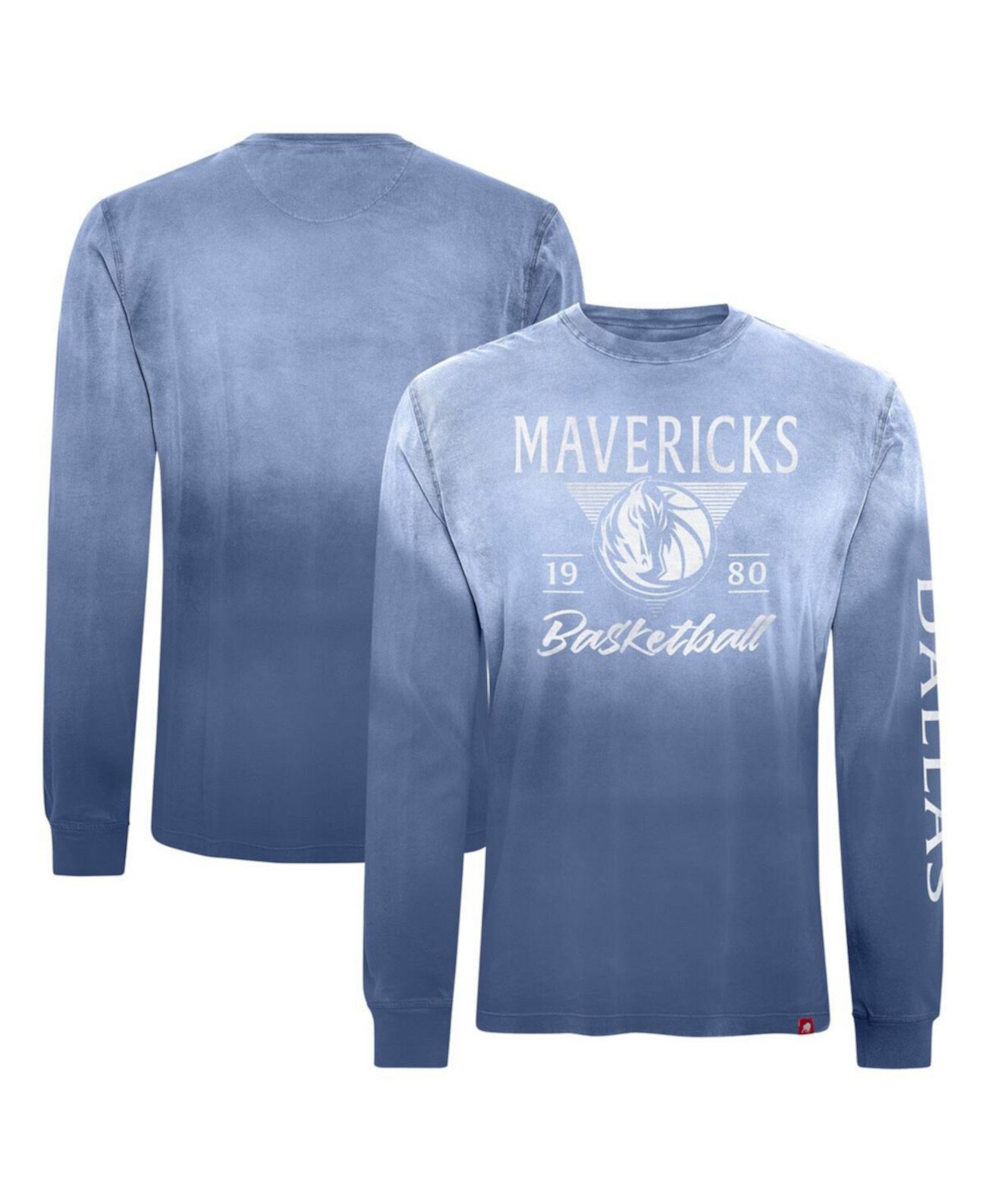 Men's and Women's Blue Dallas Mavericks Mohave Sun-Dipped Long Sleeve T-Shirt Sportiqe