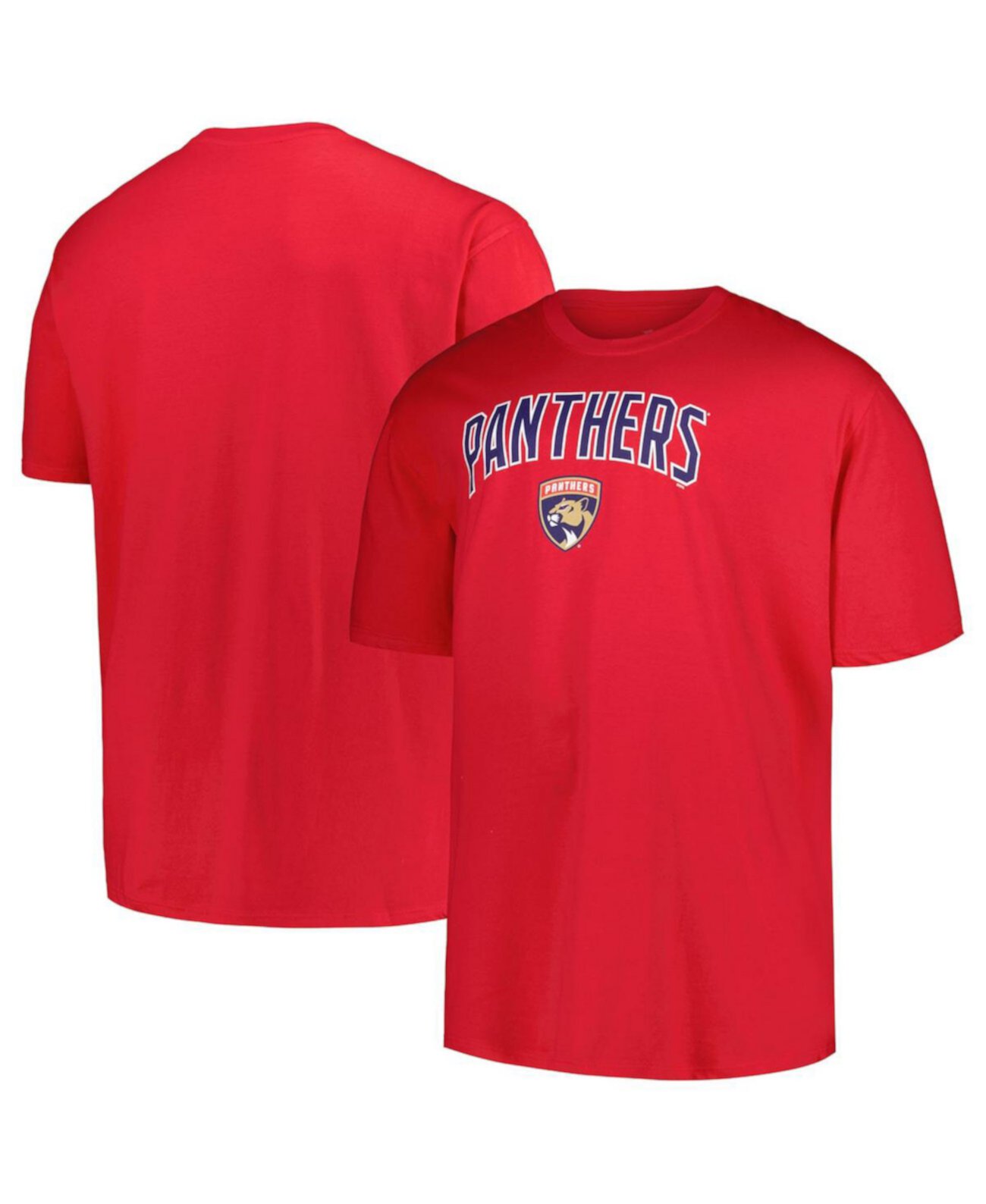 Men's Red Florida Panthers Big Tall Arch Over Logo T-Shirt Profile