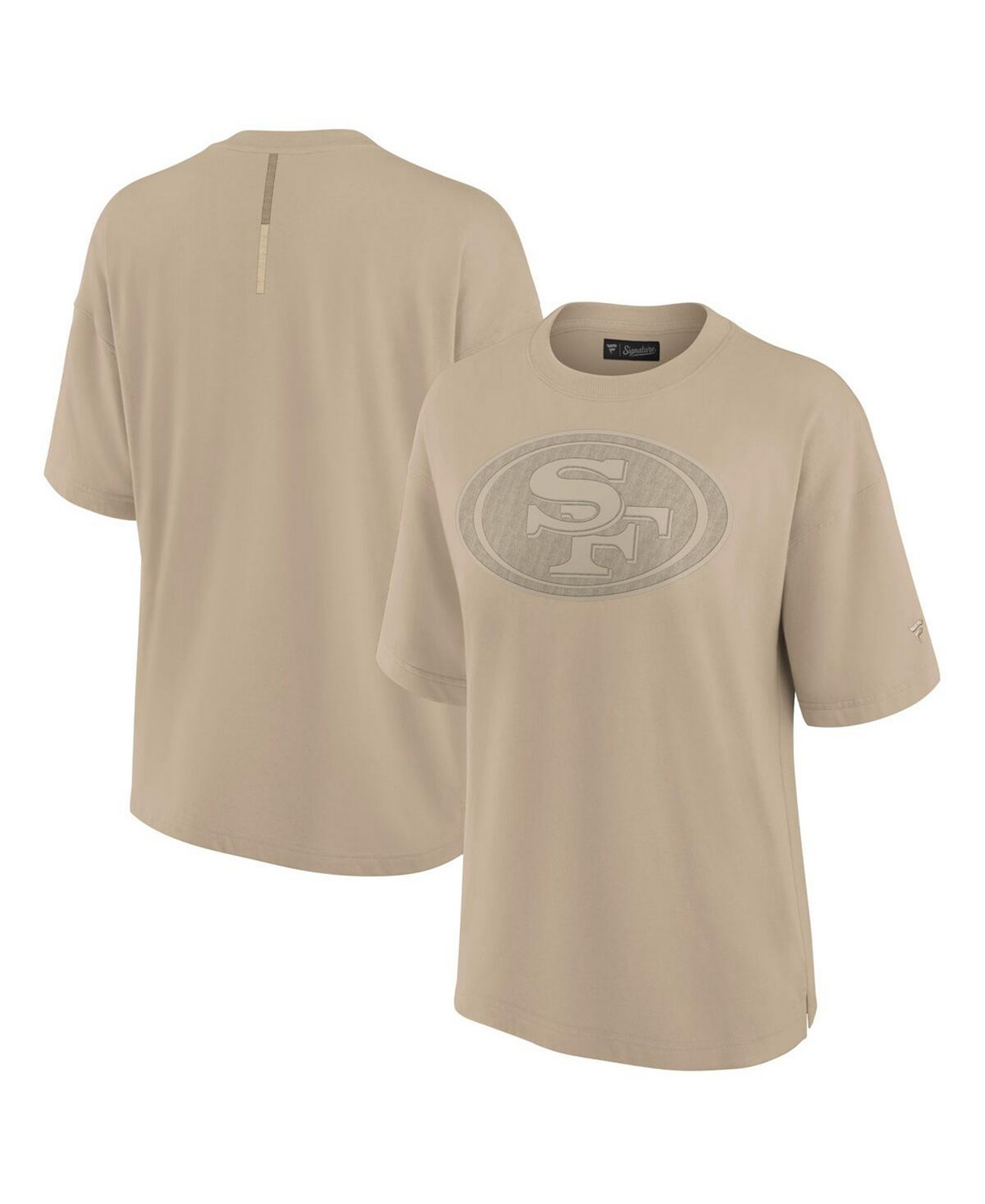 Women's Khaki San Francisco 49ers Elements Oversized T-Shirt Fanatics Signature