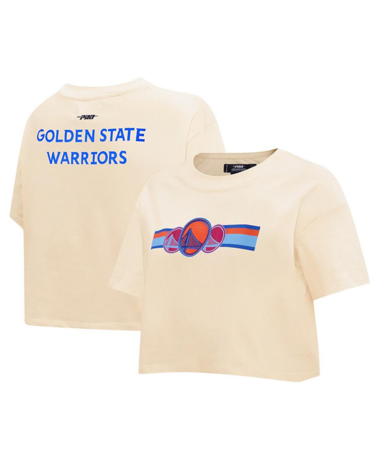 Женская хлопковая футболка Pro Standard Golden State Warriors с короткими рукавами Pro Standard