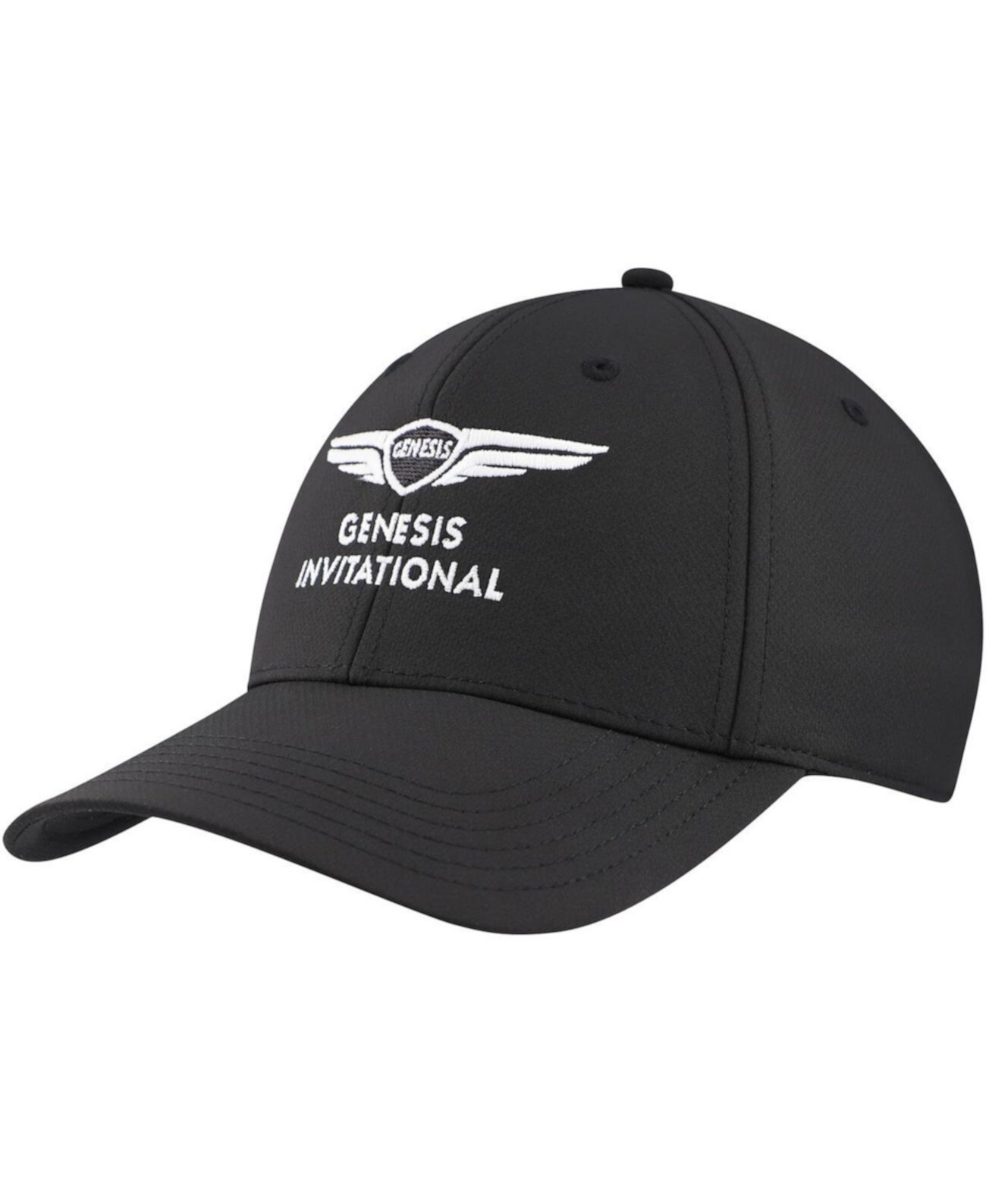 Men's Black Genesis Invitational Stratus Structured Ultimate Fit Adjustable Hat Ahead