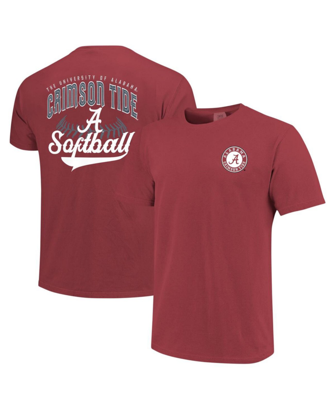 Men's Crimson Alabama Crimson Tide Softball Walk Off T-Shirt Image One