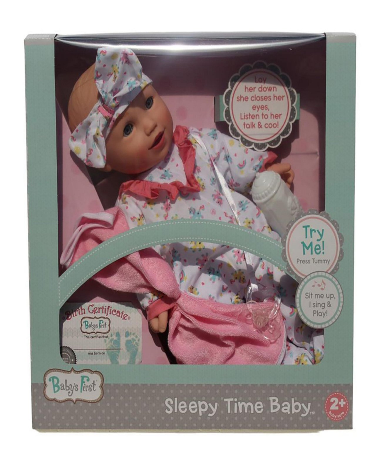Sleepy Time Baby Doll With Washable PJ Set Baby's First by Nemcor