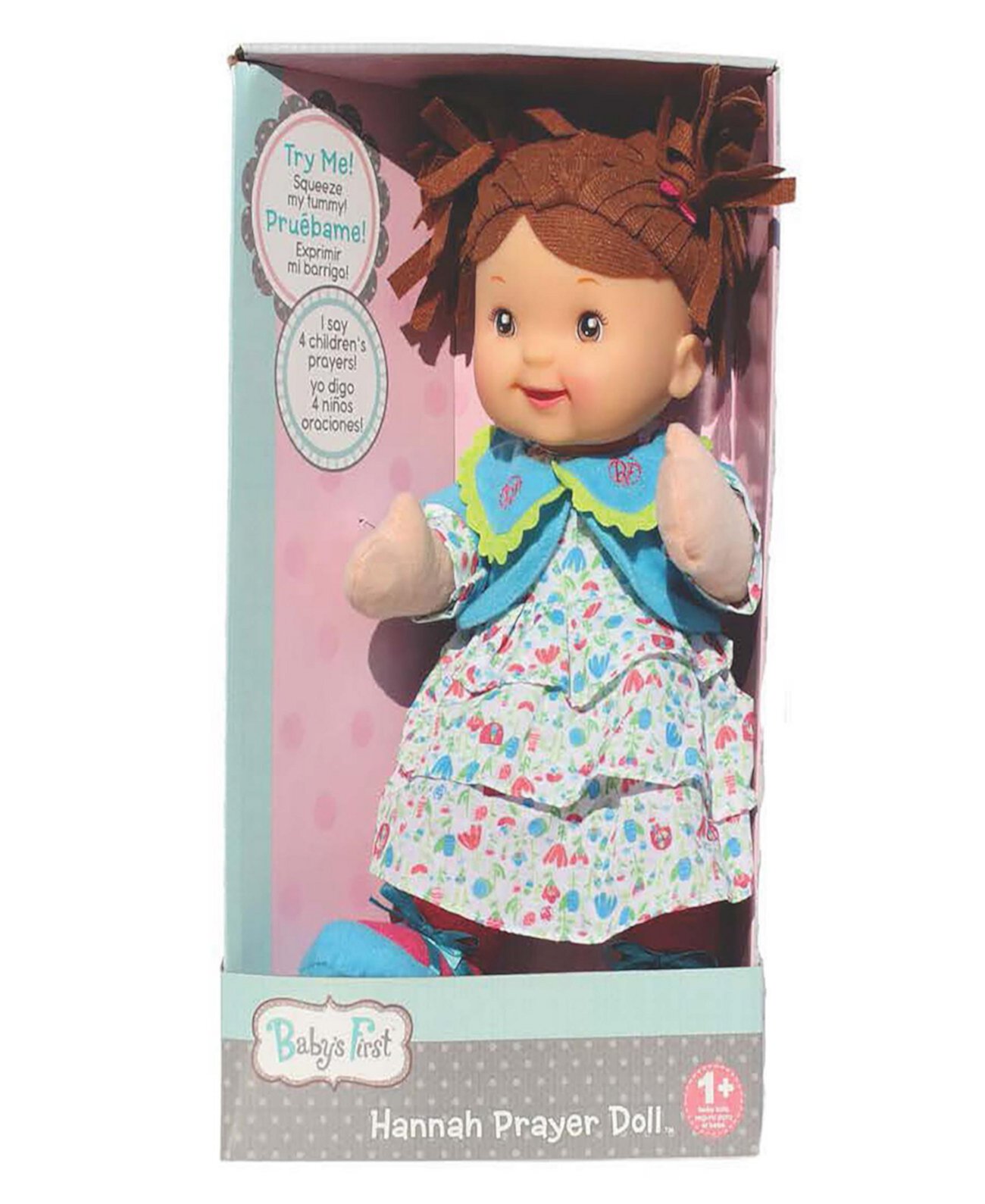 Hannah Prayer Brunette Doll Baby's First by Nemcor