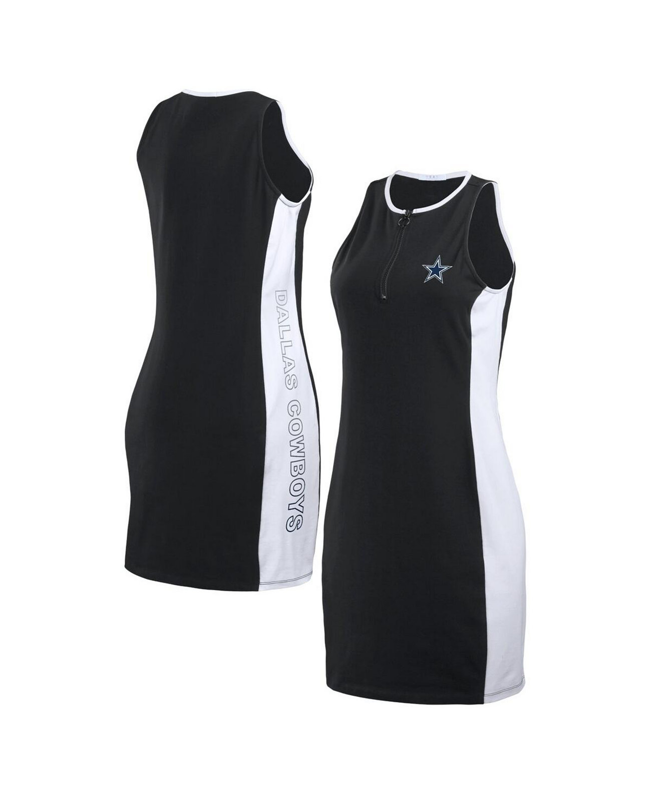 Women's Black Dallas Cowboys Bodyframing Tank Dress WEAR by Erin Andrews