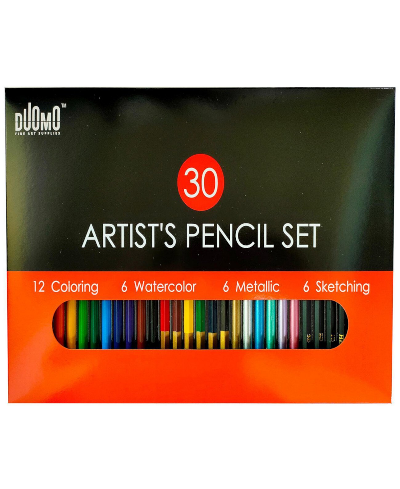 Duomo 30-Piece Artist's Pencil Set Montrose Colors