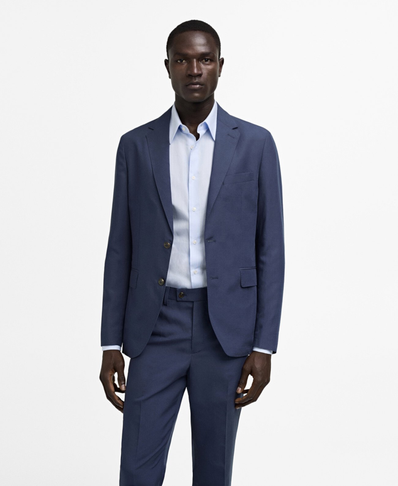 Men's Stretch Fabric Slim-Fit Suit Blazer MANGO