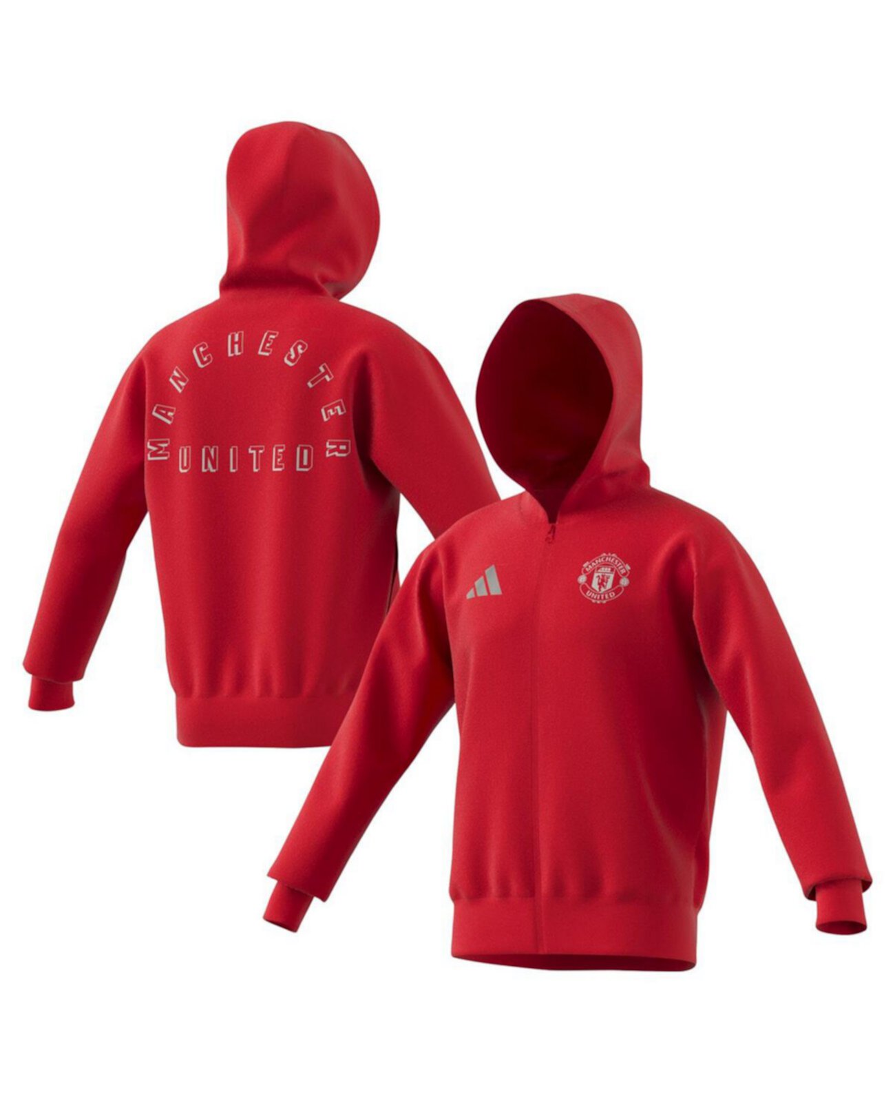 Мужская Толстовка с Капюшоном Manchester United 2024/25 Adidas Anthem Adidas