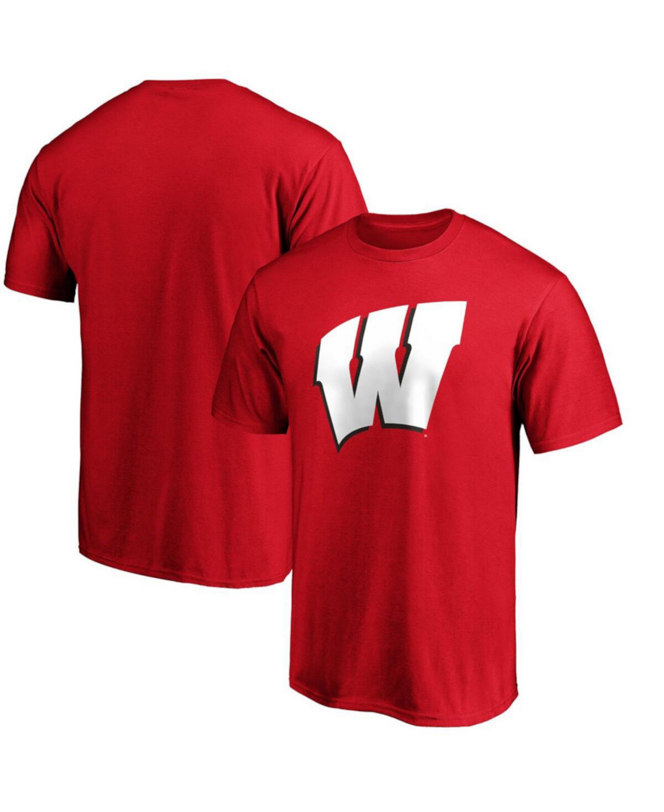 Мужская Джерси Majestic Wisconsin Badgers Primary Logo Majestic