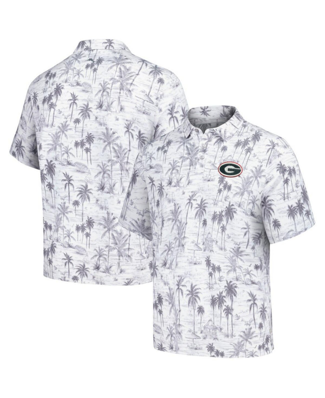 Мужская Поло рубашка Tommy Bahama Georgia Bulldogs Sport Cabana Shores Tri-Blend Tommy Bahama