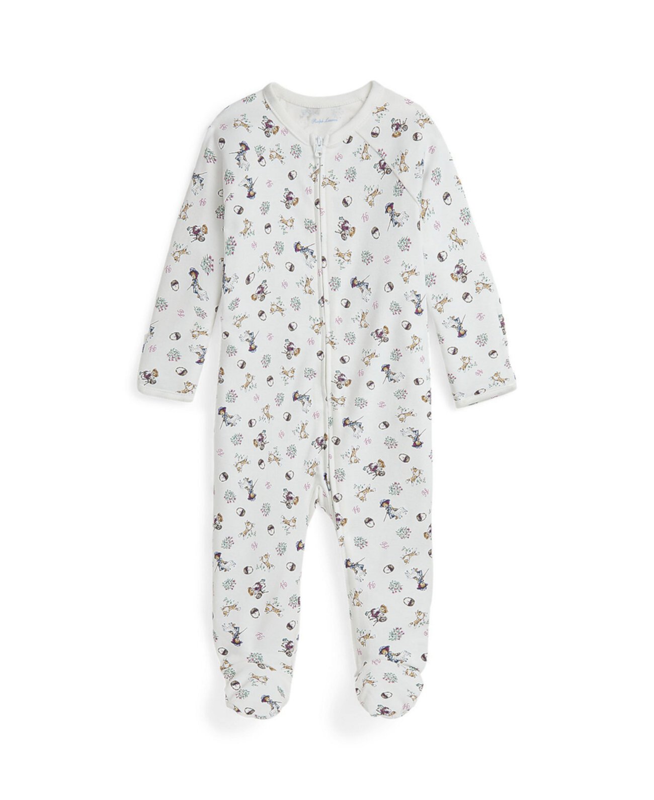 Ромпер Polo Ralph Lauren Для девочки Polo Bear Cotton Footed Coverall Polo Ralph Lauren