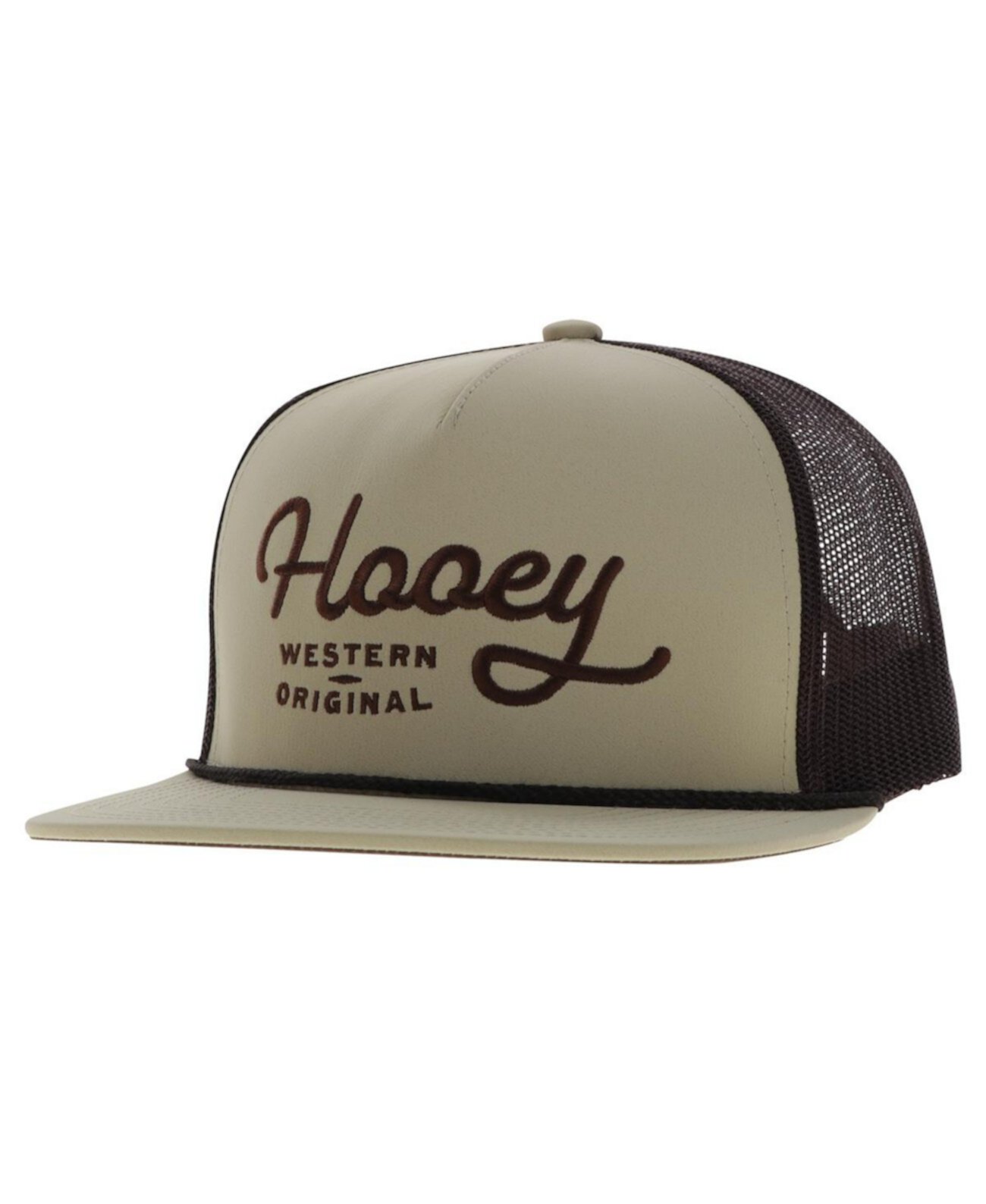 Men's Tan High Profile Trucker Snapback Hat Hooey