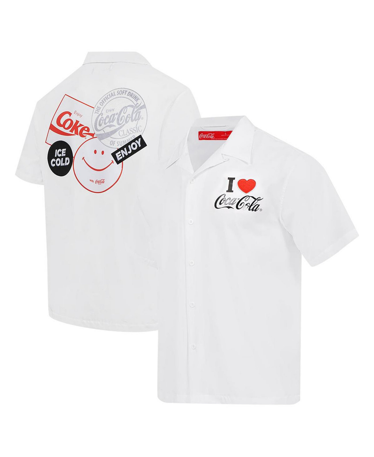 Men's Coca-Cola Ice Cold Coke Button-Up Shirt Freeze Max