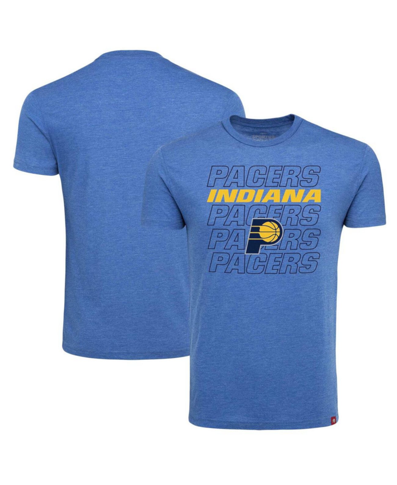 Men's Royal Indiana Pacers Comfy Tri-Blend T-Shirt Sportiqe