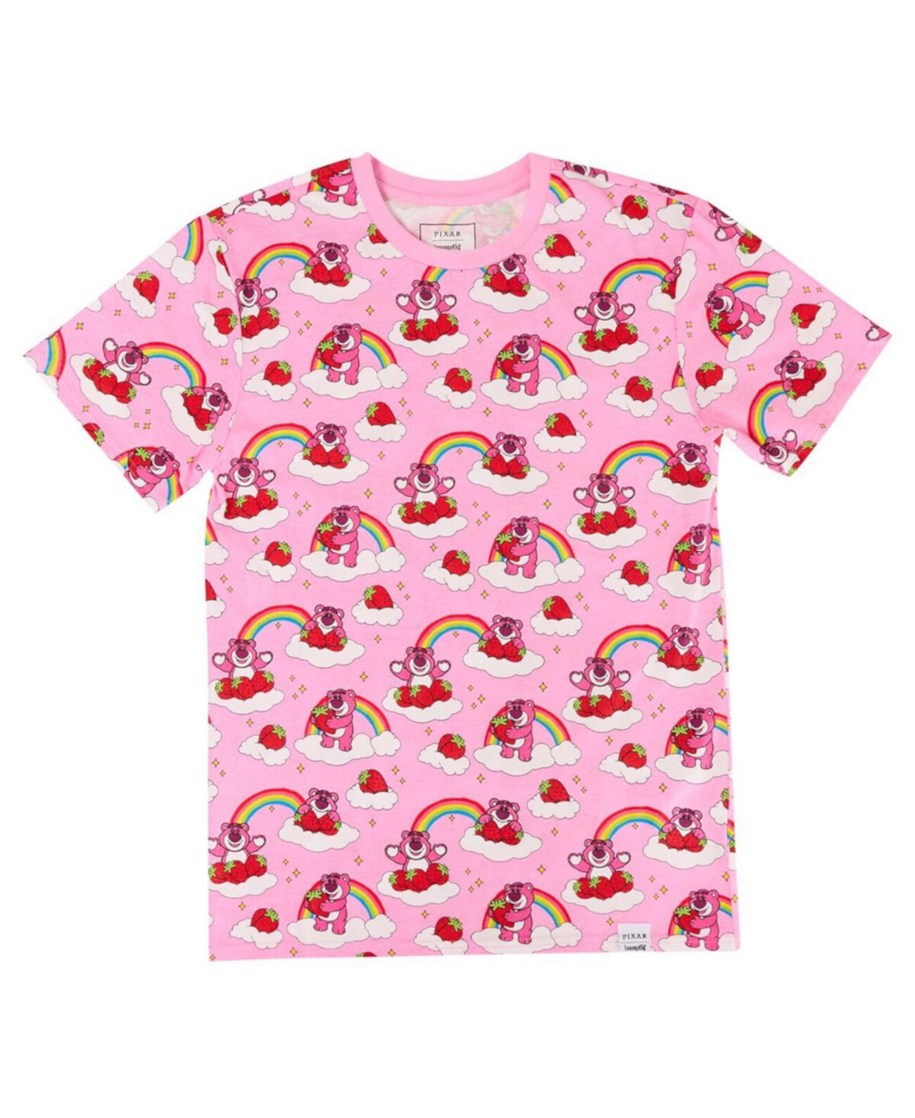 Men's and Women's Toy Story Lotso Rainbow All-Over Print T-Shirt Loungefly