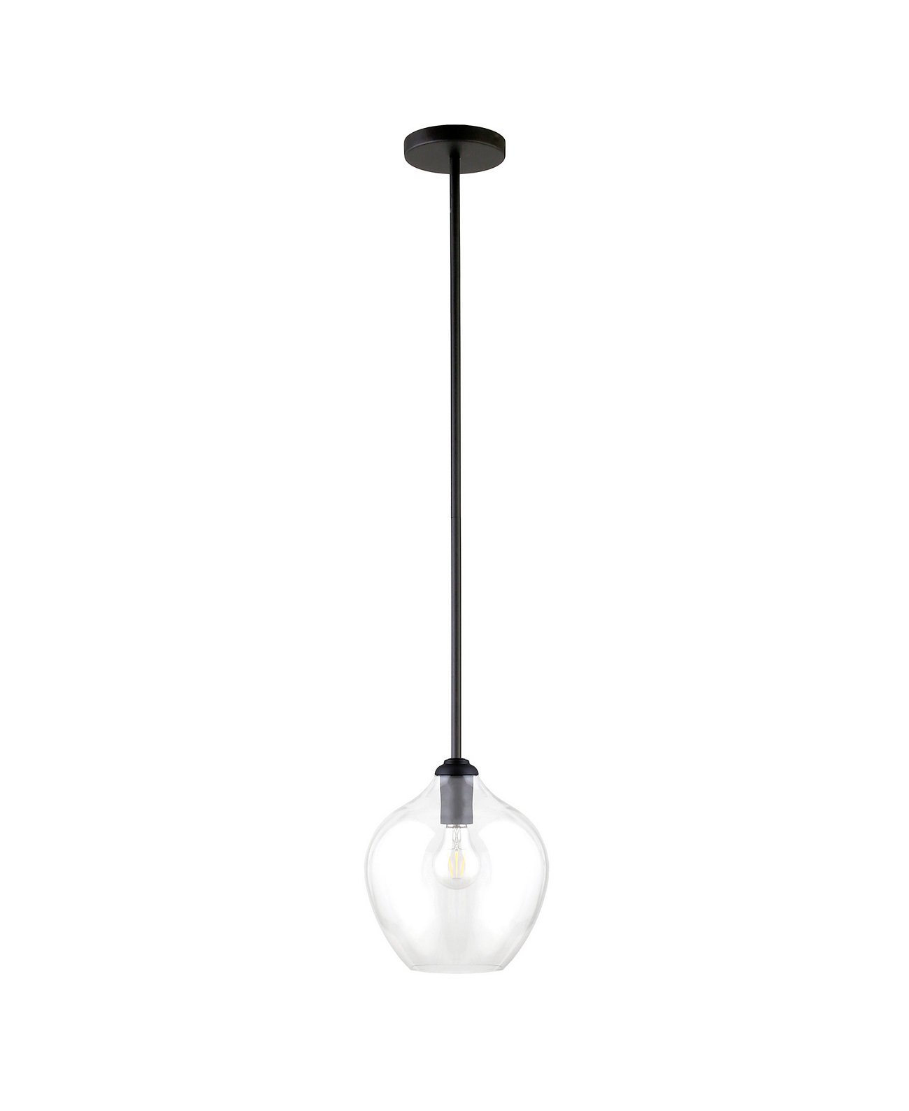 Marisa 8.63" Wide Pendant with Glass Shade  Hudson & Canal