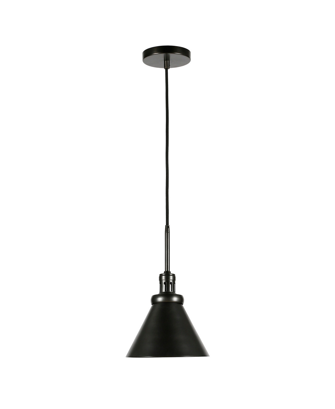 Zeno 8.5" Wide Pendant with Metal Shade  Hudson & Canal