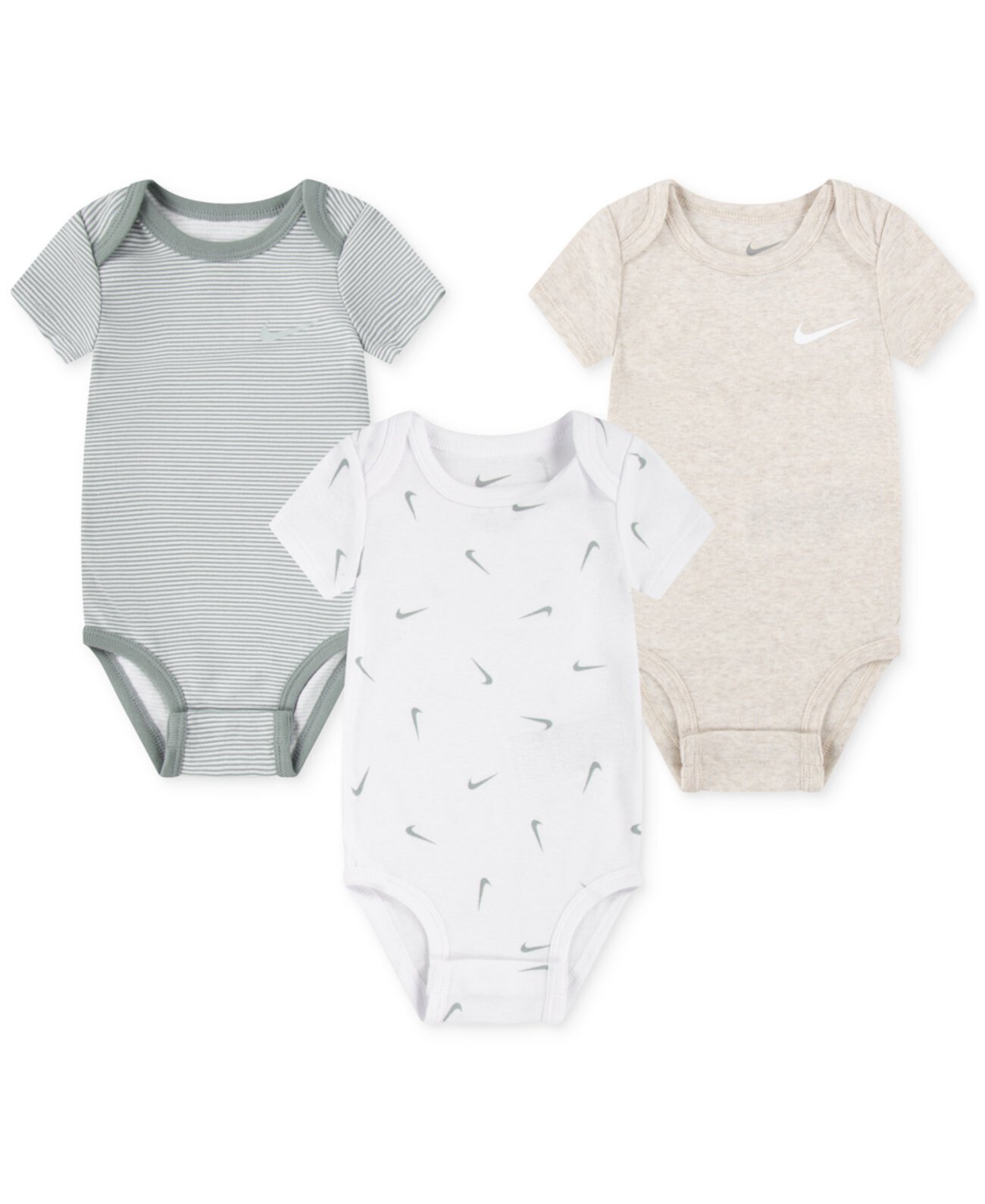 Детские комплекты одежды Nike для мальчиков или девочек Essentials Bodysuits, набор из 3 шт. Nike
