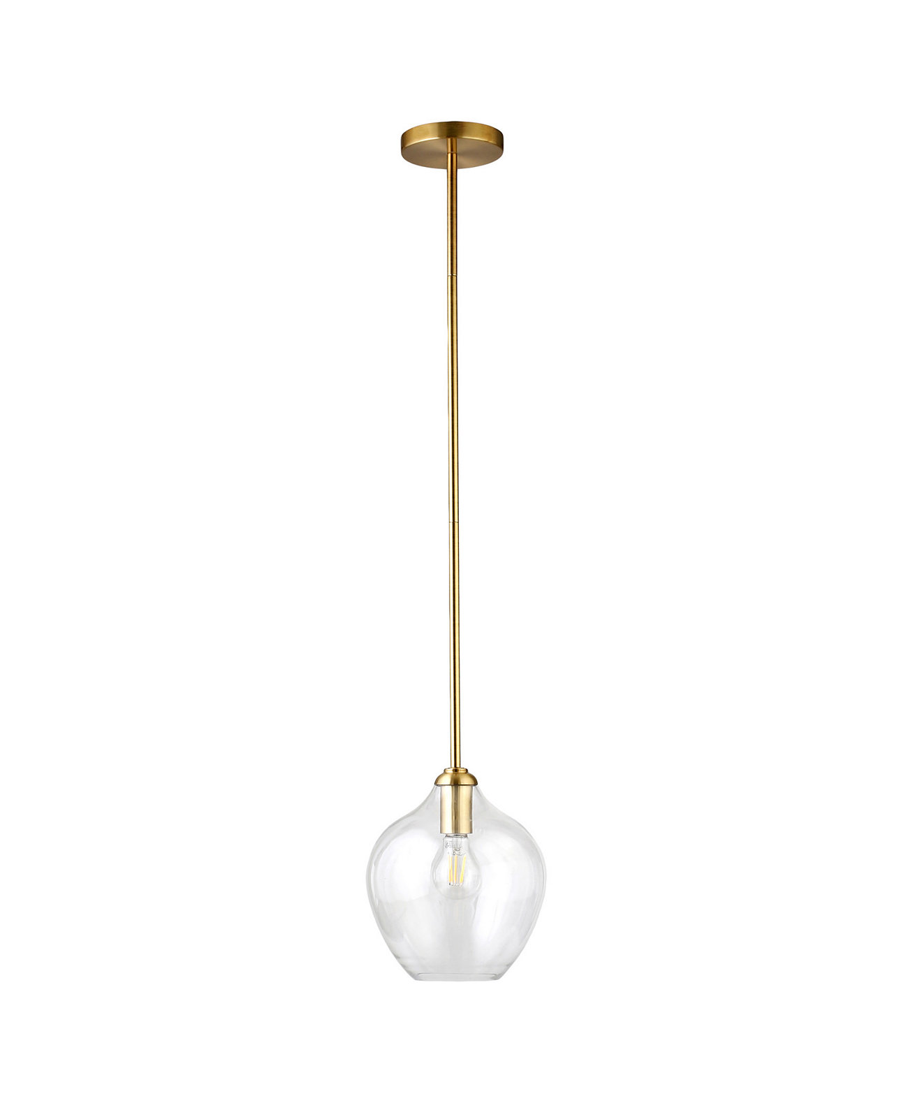 Marisa 8.63" Wide Pendant with Glass Shade Hudson & Canal