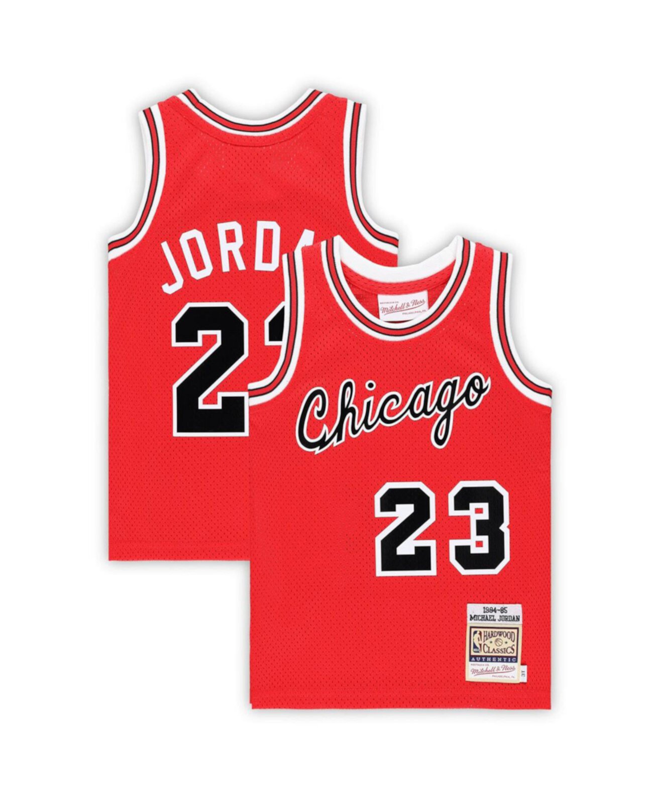 Джерси Mitchell & Ness Для Мальчиков Michael Jordan Red Chicago Bulls Hardwood Classics 1984/85 Authentic Swingman Mitchell & Ness