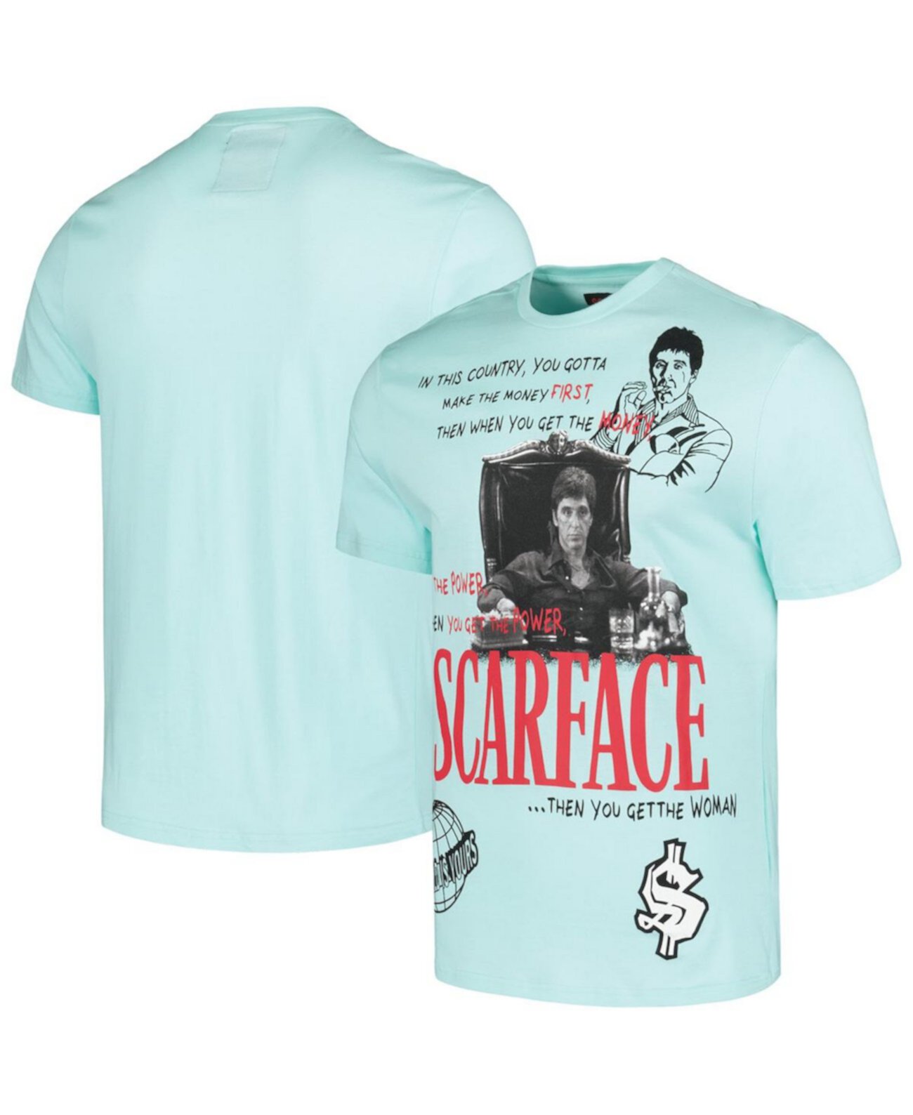 Men's and Women's Mint Scarface Collage T-Shirt Reason