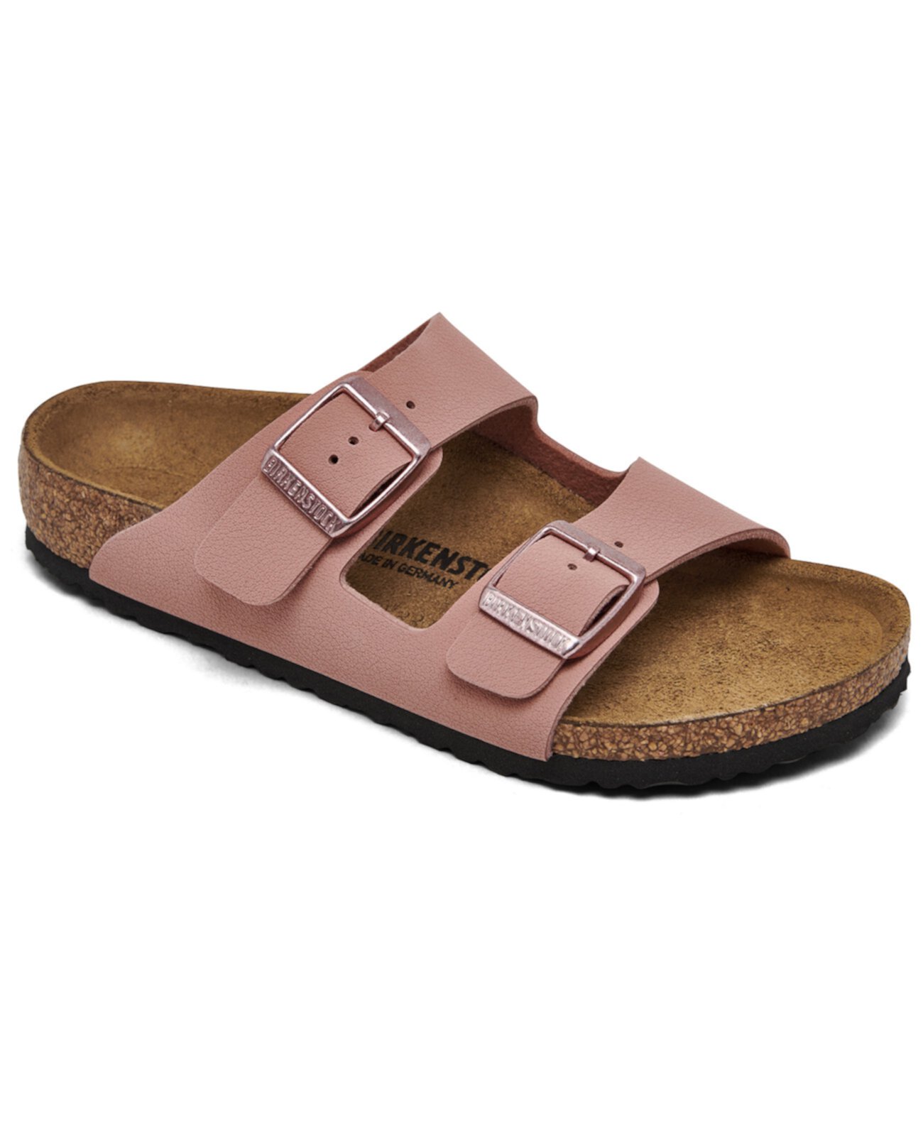 Сандалии для девочек Birkenstock Arizona Birkibuc с анатомической стелькой и двумя ремешками Birkenstock