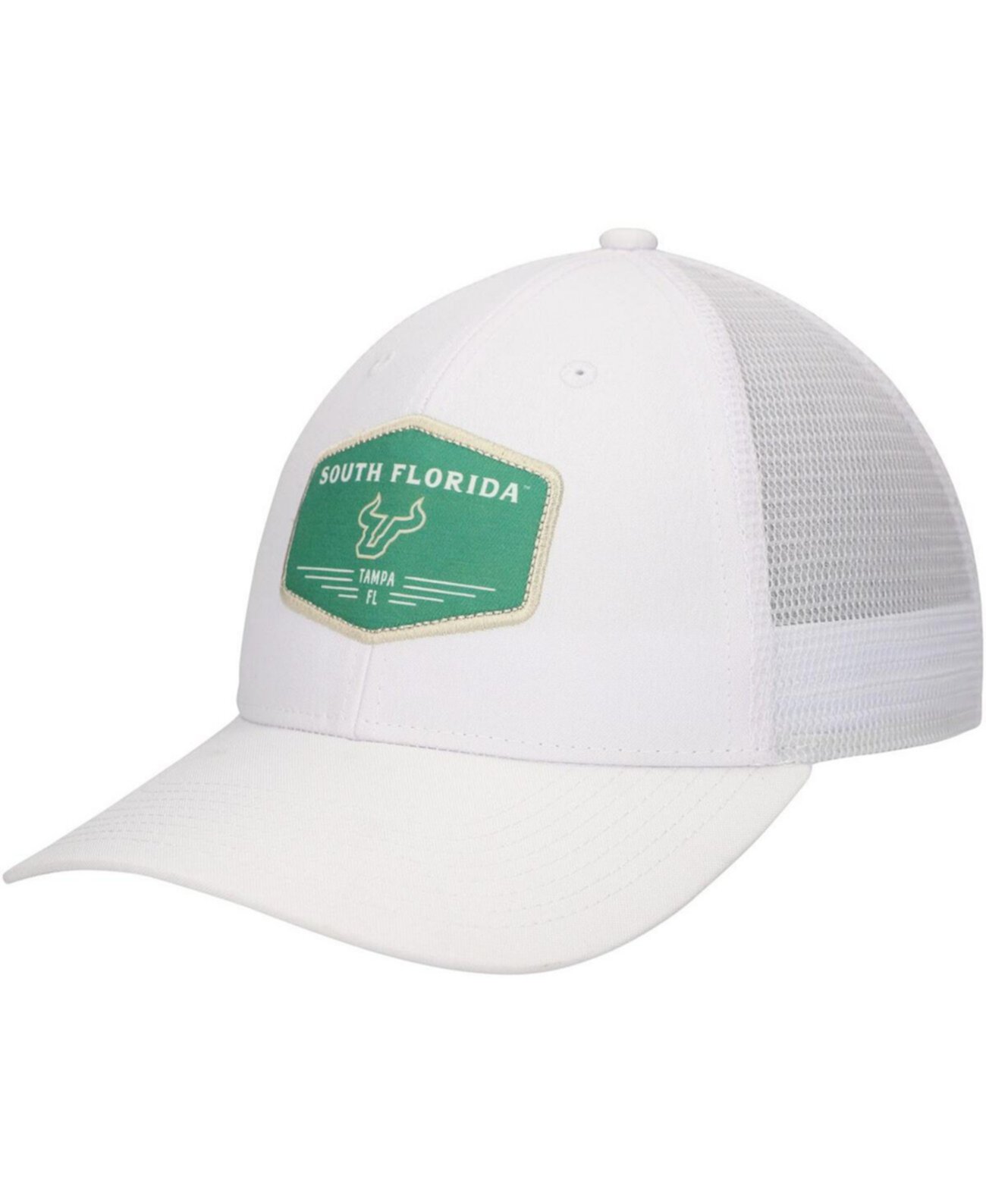 Men's White South Florida Bulls Brant Trucker Adjustable Hat Ahead