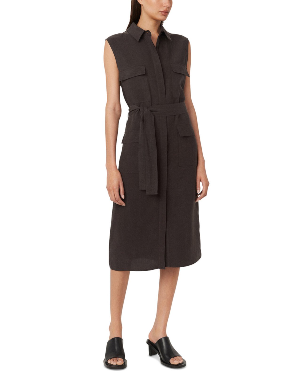 Women's Sleeveless Utility Shirtdress FRANK AND OAK