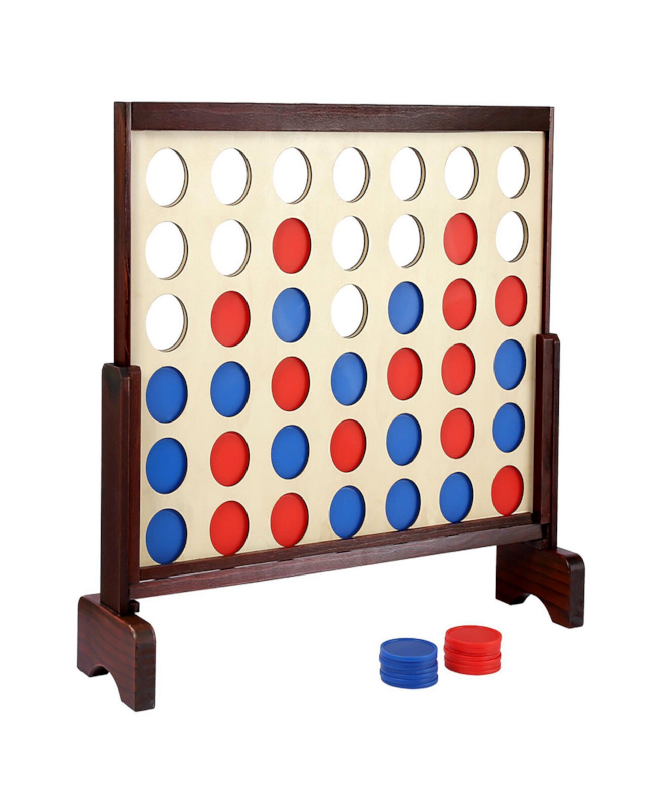 Giant Wooden Connect 4 Game Trimate