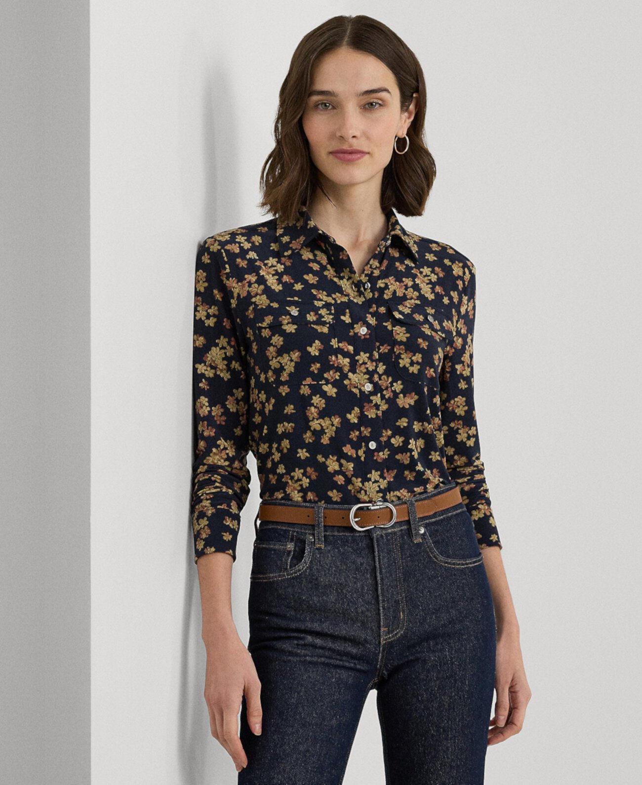 Women's Collared Floral Shirt LAUREN Ralph Lauren