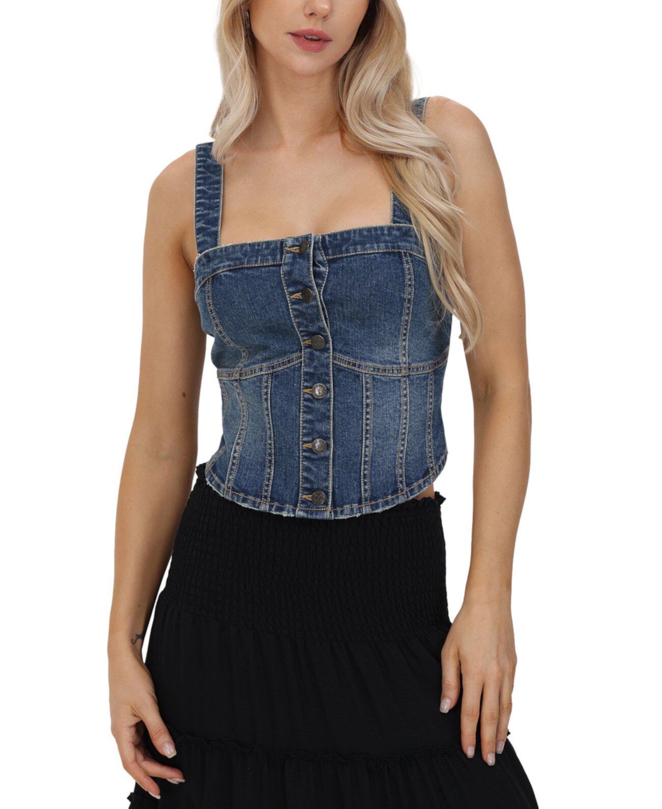 Women's Denim Corset Top Frye