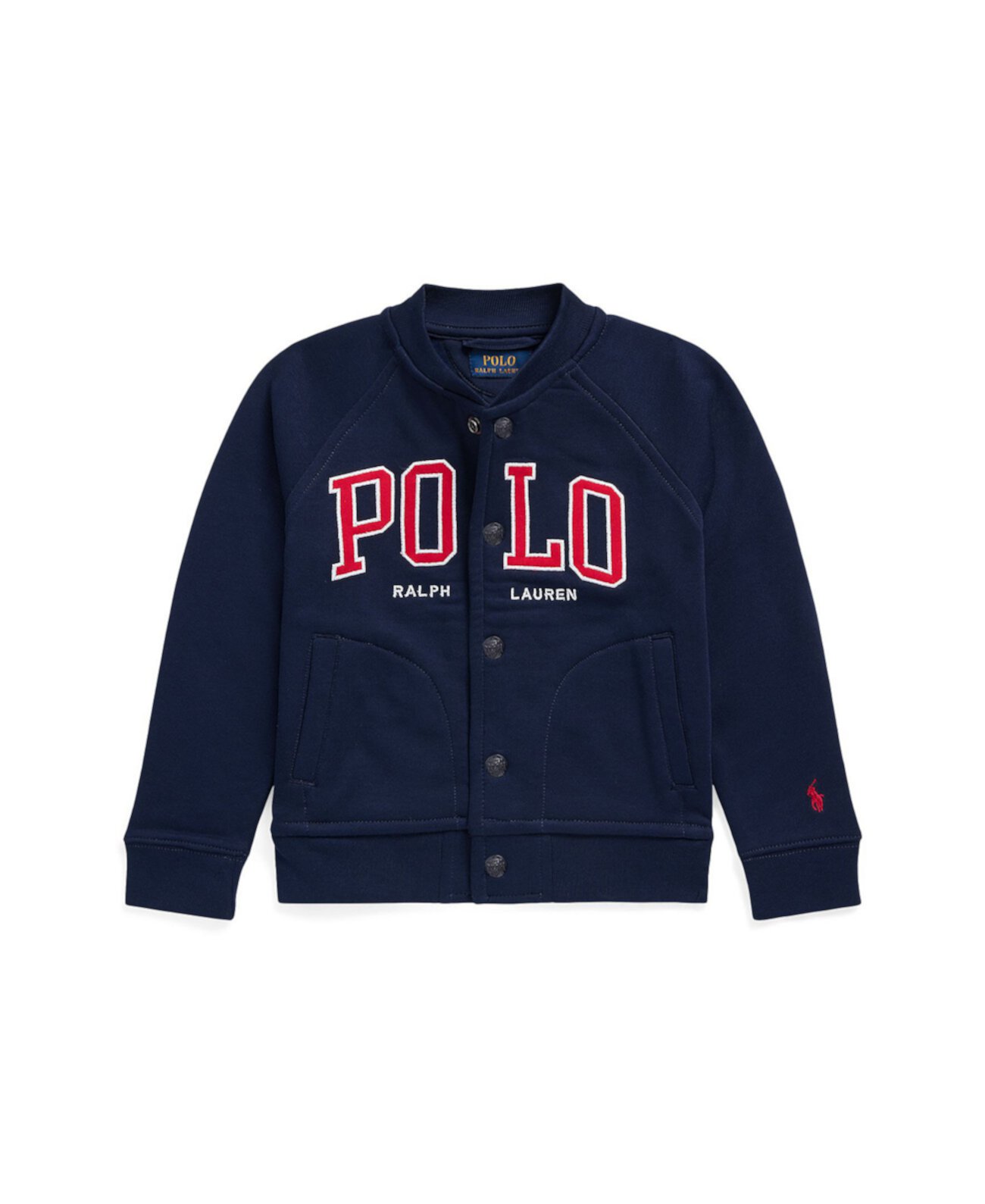 Детская флисовая бейсболка с вышивкой Polo Ralph Lauren, 80% хлопок Polo Ralph Lauren