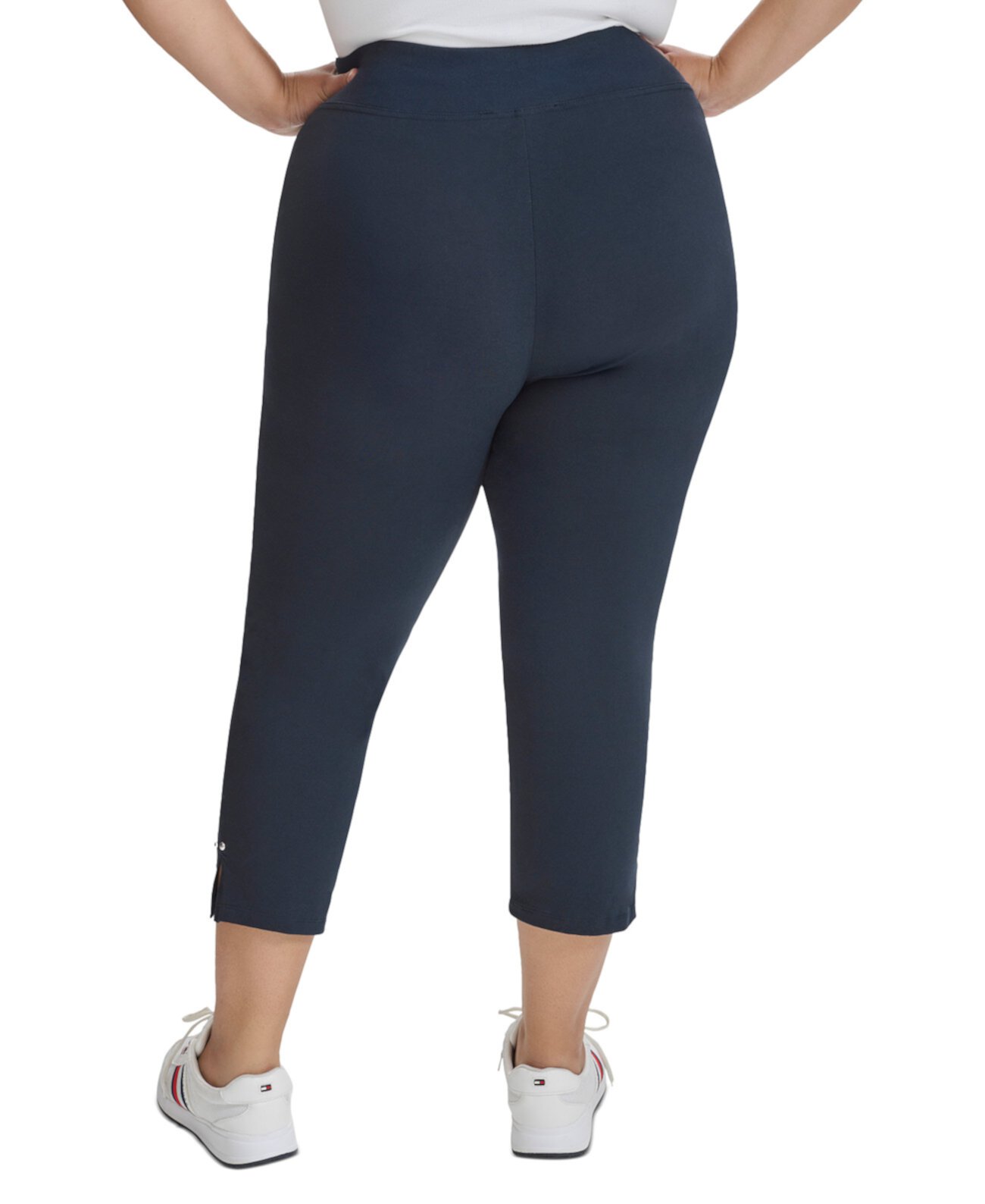 Plus Size Side-Slit High-Rise Leggings Tommy Hilfiger