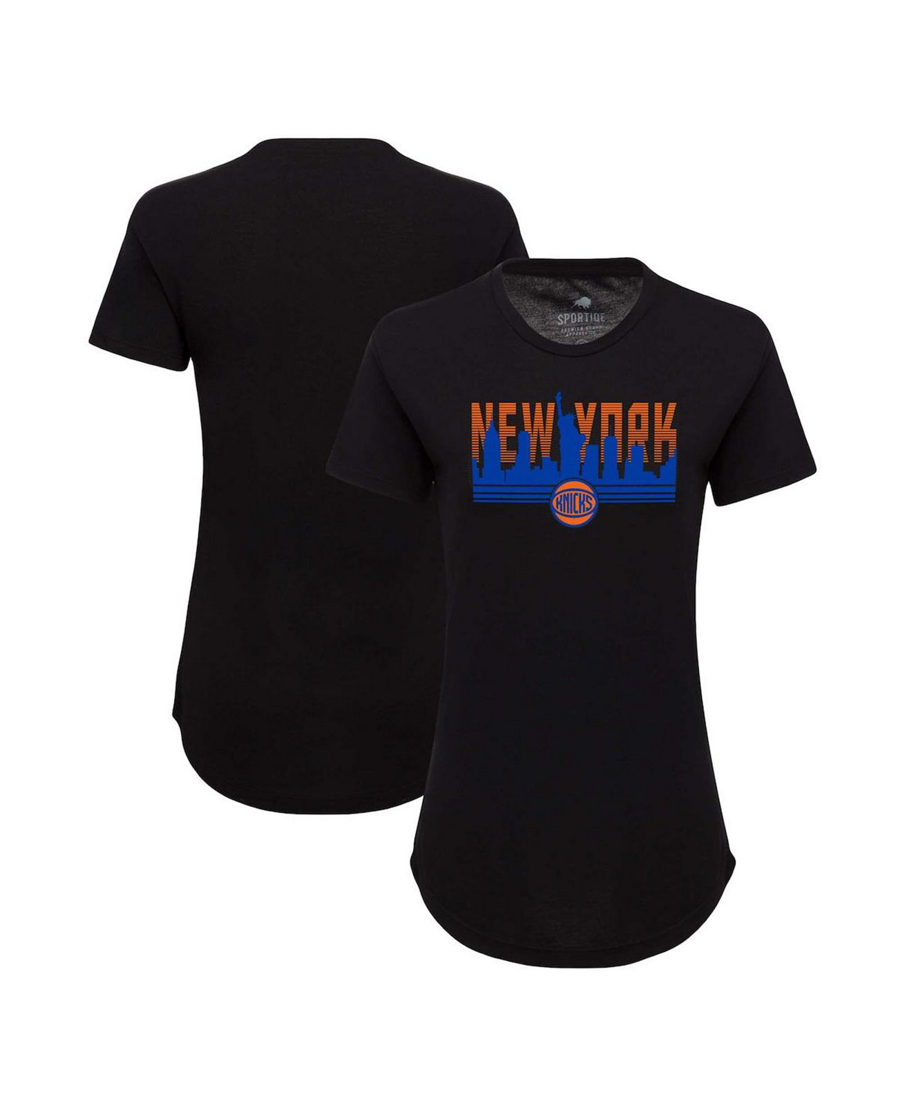 Women's New York Knicks Phoebe Super Soft Tri-Blend T-Shirt Sportiqe