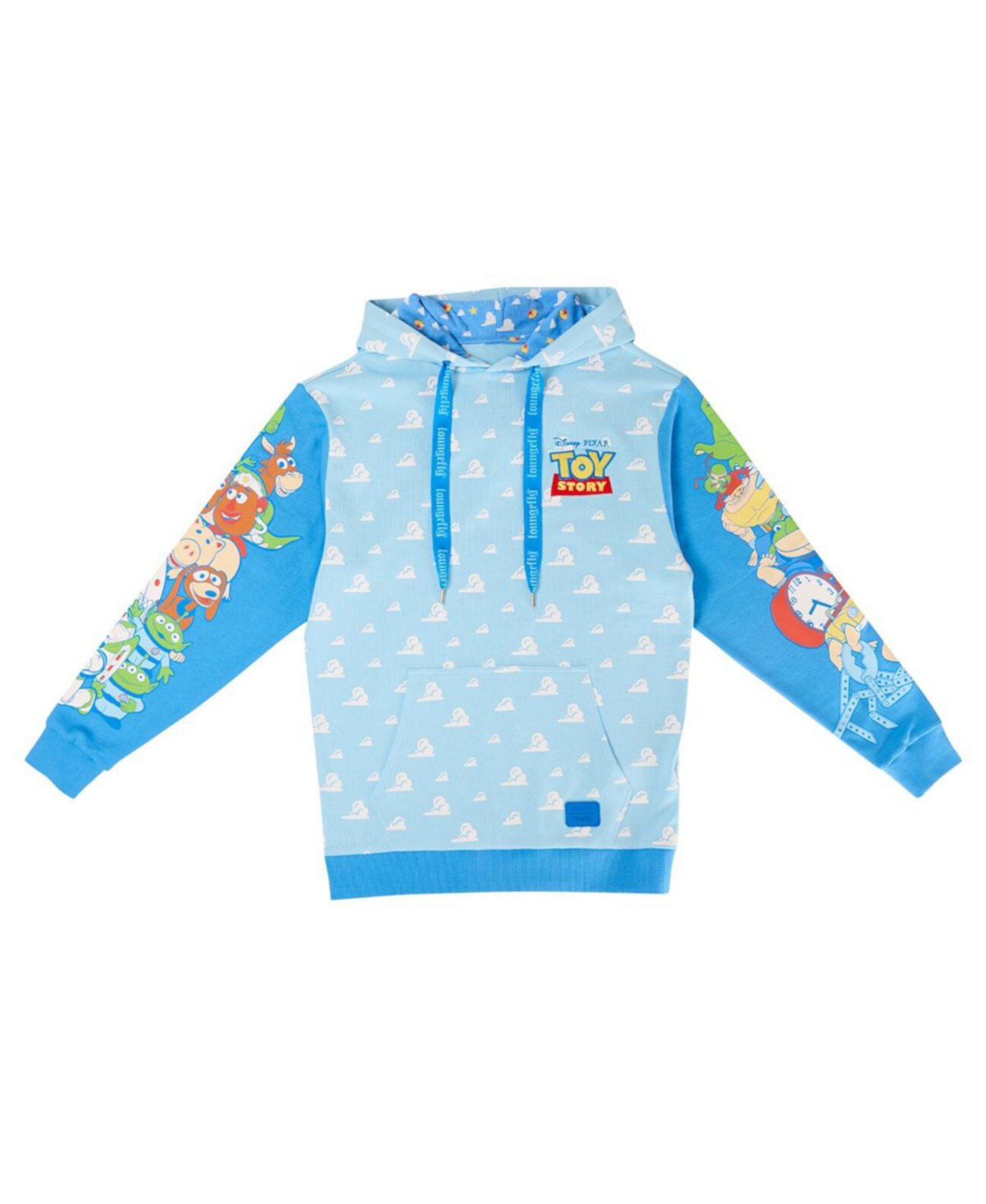 Men's & Women's Light Blue Toy Story Good vs. Baddies Pullover Hoodie Loungefly