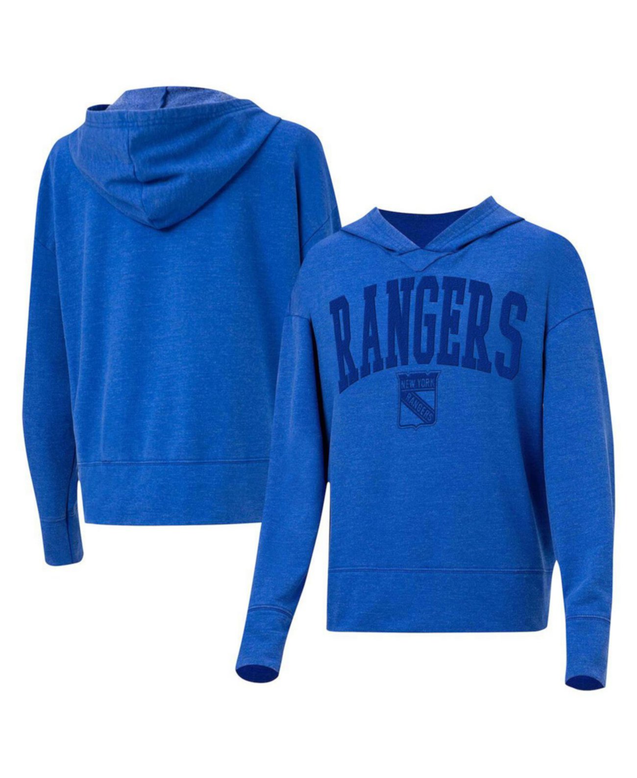 Women's Blue New York Rangers Volley Pullover Hoodie Concepts Sport