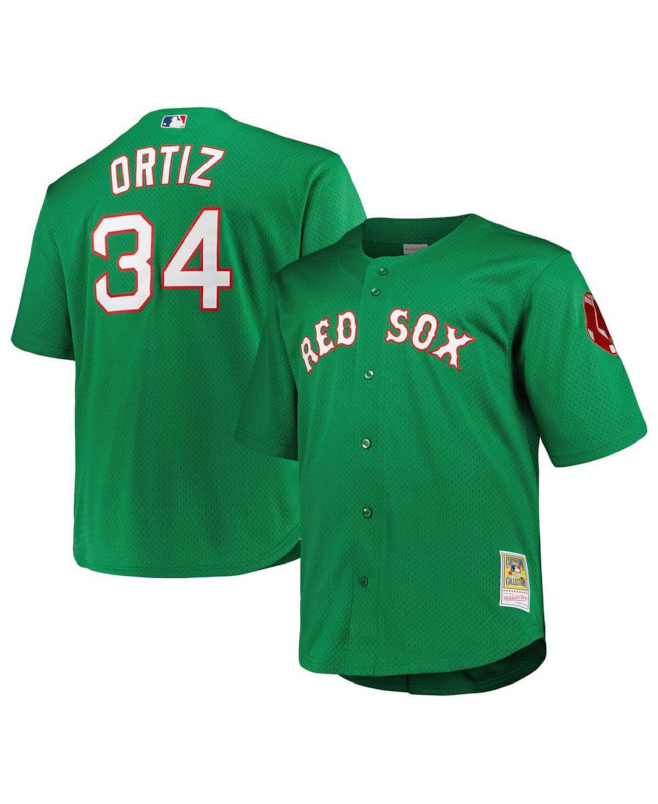 Мужское Джерси Mitchell & Ness David Ortiz Cooperstown Collection Mitchell & Ness